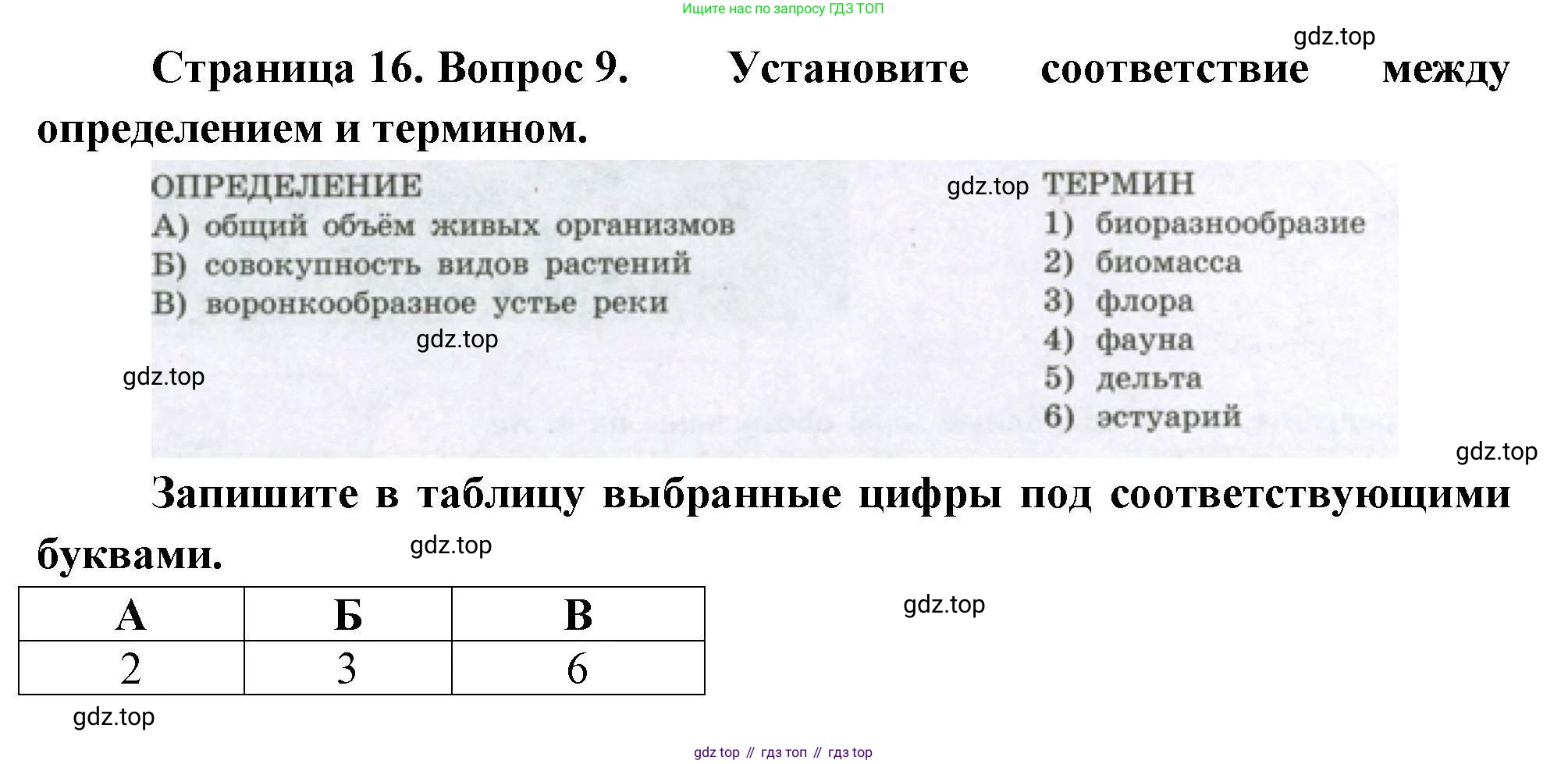 География, 7 класс Проверочные работы, авторы: Бондарева Мария Владимировна, Шидловский Игорь Михайлович, издательство Просвещение, Москва, 2023, жёлтого цвета, страница 16, номер 9, Решение