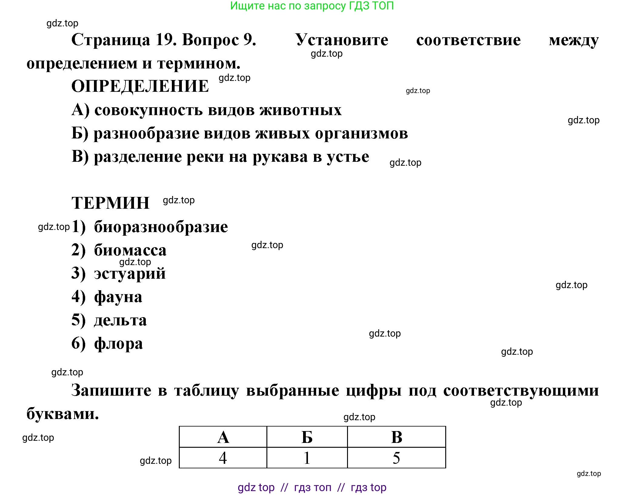 География, 7 класс Проверочные работы, авторы: Бондарева Мария Владимировна, Шидловский Игорь Михайлович, издательство Просвещение, Москва, 2023, жёлтого цвета, страница 19, номер 9, Решение 2
