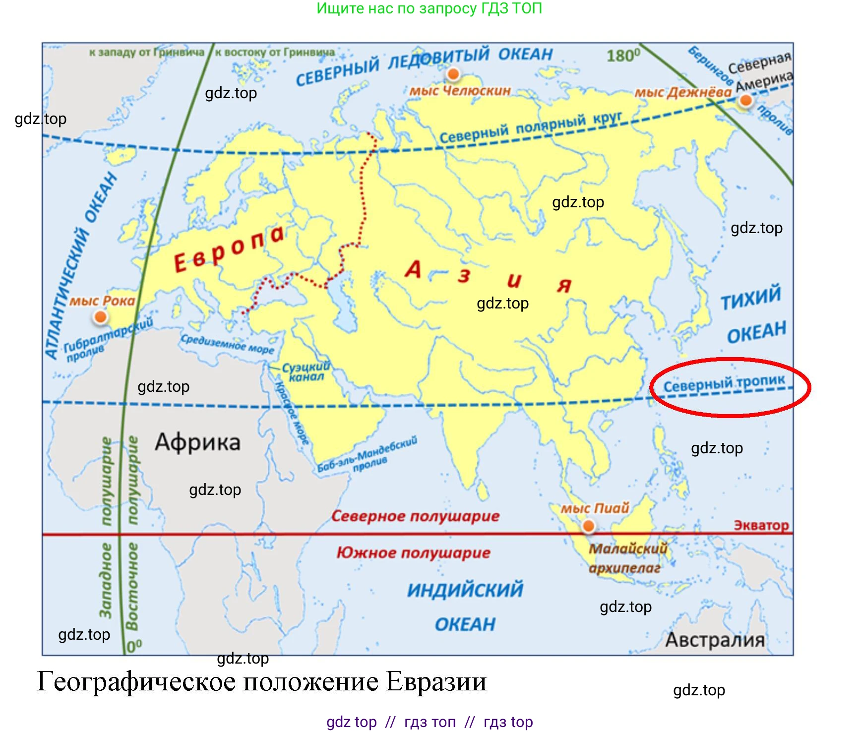 География, 7 класс Проверочные работы, авторы: Бондарева Мария Владимировна, Шидловский Игорь Михайлович, издательство Просвещение, Москва, 2023, жёлтого цвета, страница 24, номер 2, Решение 2 (продолжение 3)