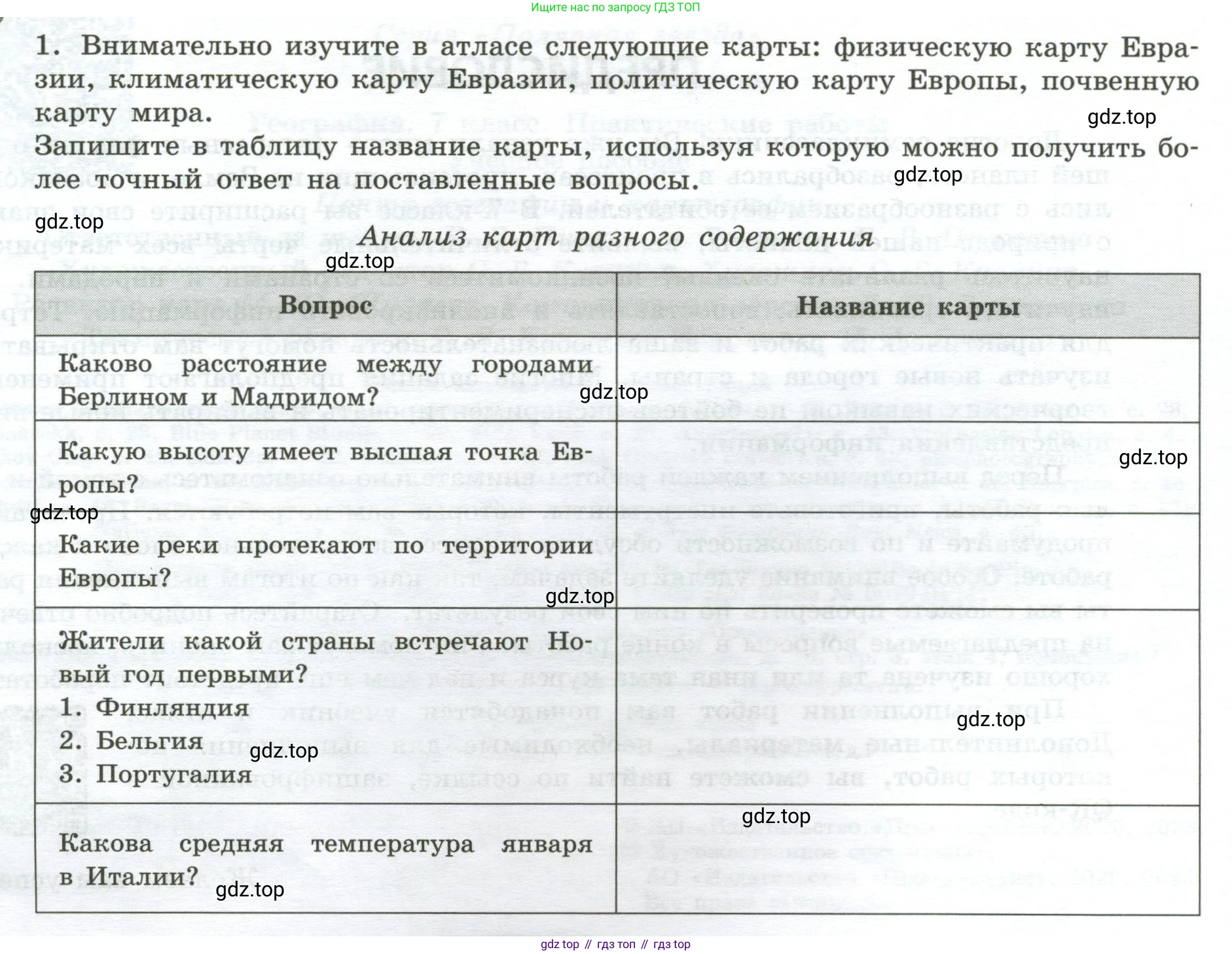 География, 7 класс Практические работы, автор: Дубинина Софья Петровна, издательство Просвещение, Москва, 2023, жёлтого цвета, страница 4, номер 1, Условие