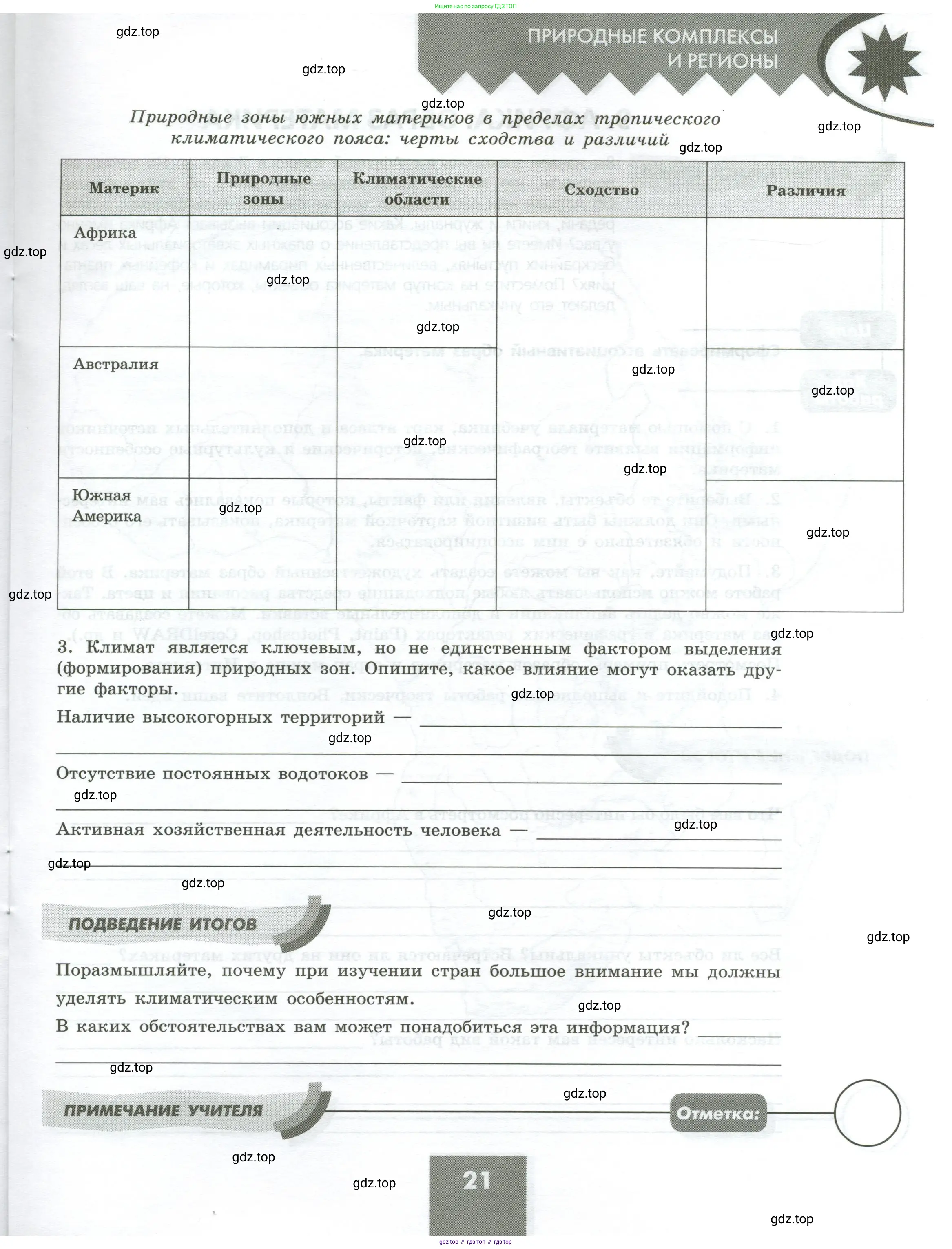 География, 7 класс Практические работы, автор: Дубинина Софья Петровна, издательство Просвещение, Москва, 2023, жёлтого цвета, страница 21