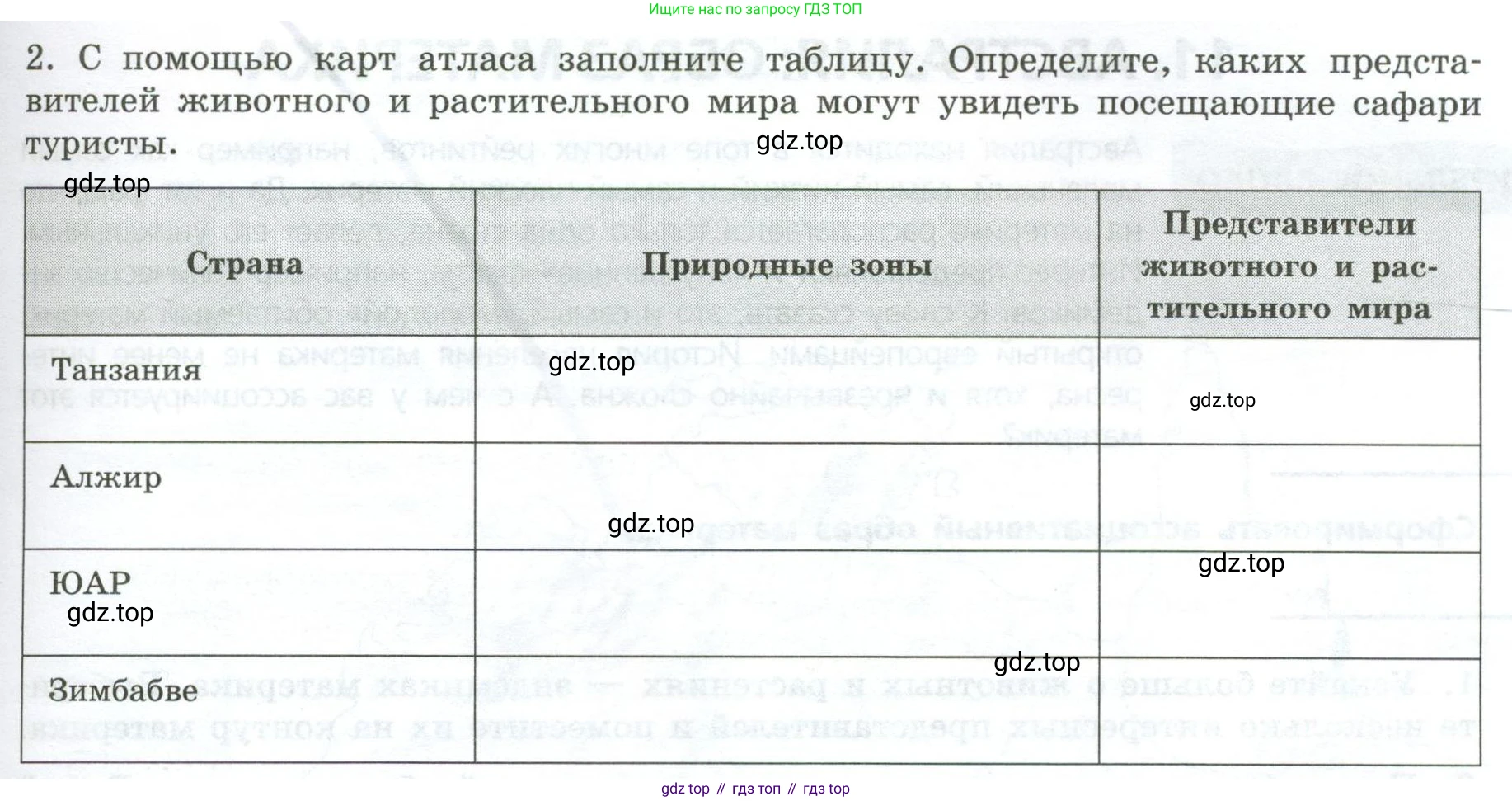 География, 7 класс Практические работы, автор: Дубинина Софья Петровна, издательство Просвещение, Москва, 2023, жёлтого цвета, страница 25, номер 2, Условие