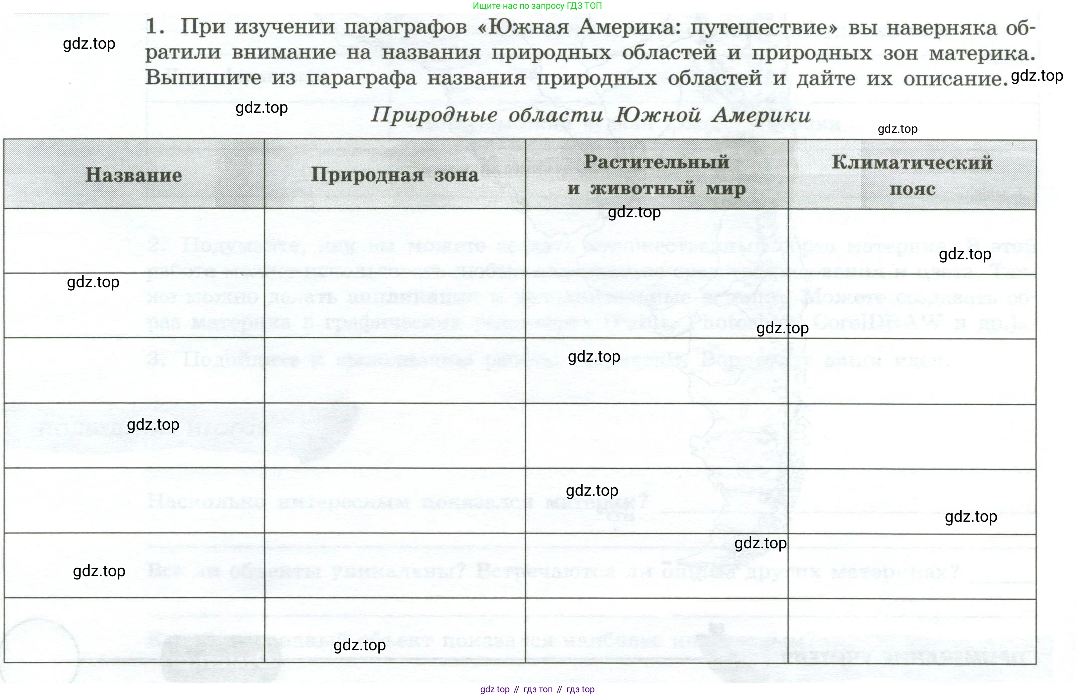 География, 7 класс Практические работы, автор: Дубинина Софья Петровна, издательство Просвещение, Москва, 2023, жёлтого цвета, страница 36, номер 1, Условие