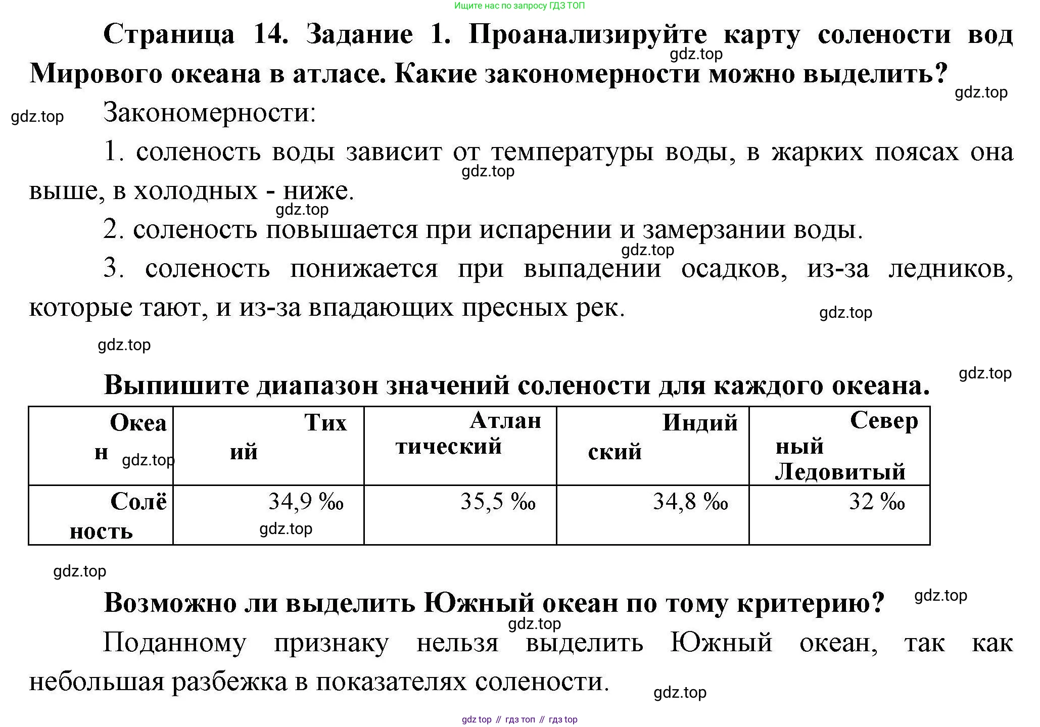 География, 7 класс Практические работы, автор: Дубинина Софья Петровна, издательство Просвещение, Москва, 2023, жёлтого цвета, страница 14, номер 1, Решение
