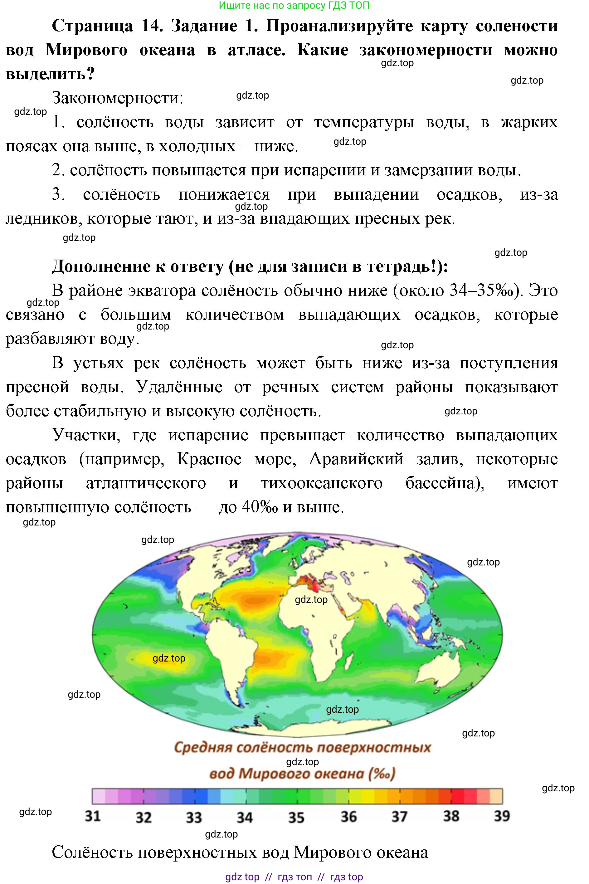 География, 7 класс Практические работы, автор: Дубинина Софья Петровна, издательство Просвещение, Москва, 2023, жёлтого цвета, страница 14, номер 1, Решение 2