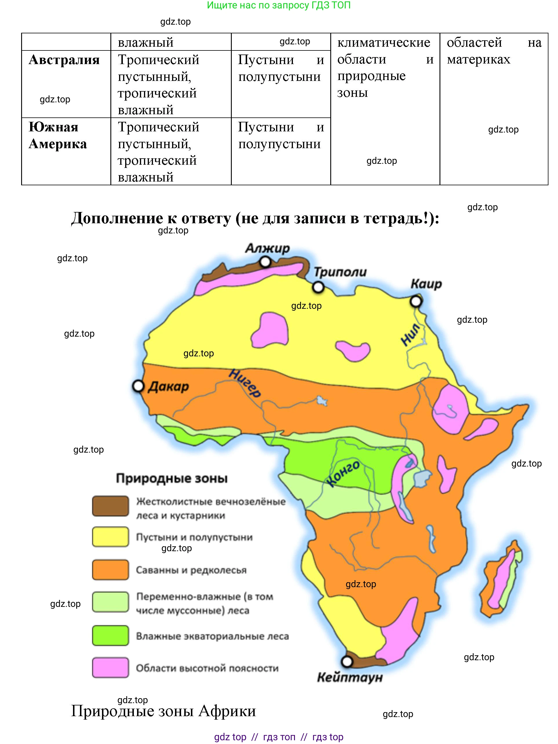 География, 7 класс Практические работы, автор: Дубинина Софья Петровна, издательство Просвещение, Москва, 2023, жёлтого цвета, страница 20, номер 2, Решение 2 (продолжение 2)