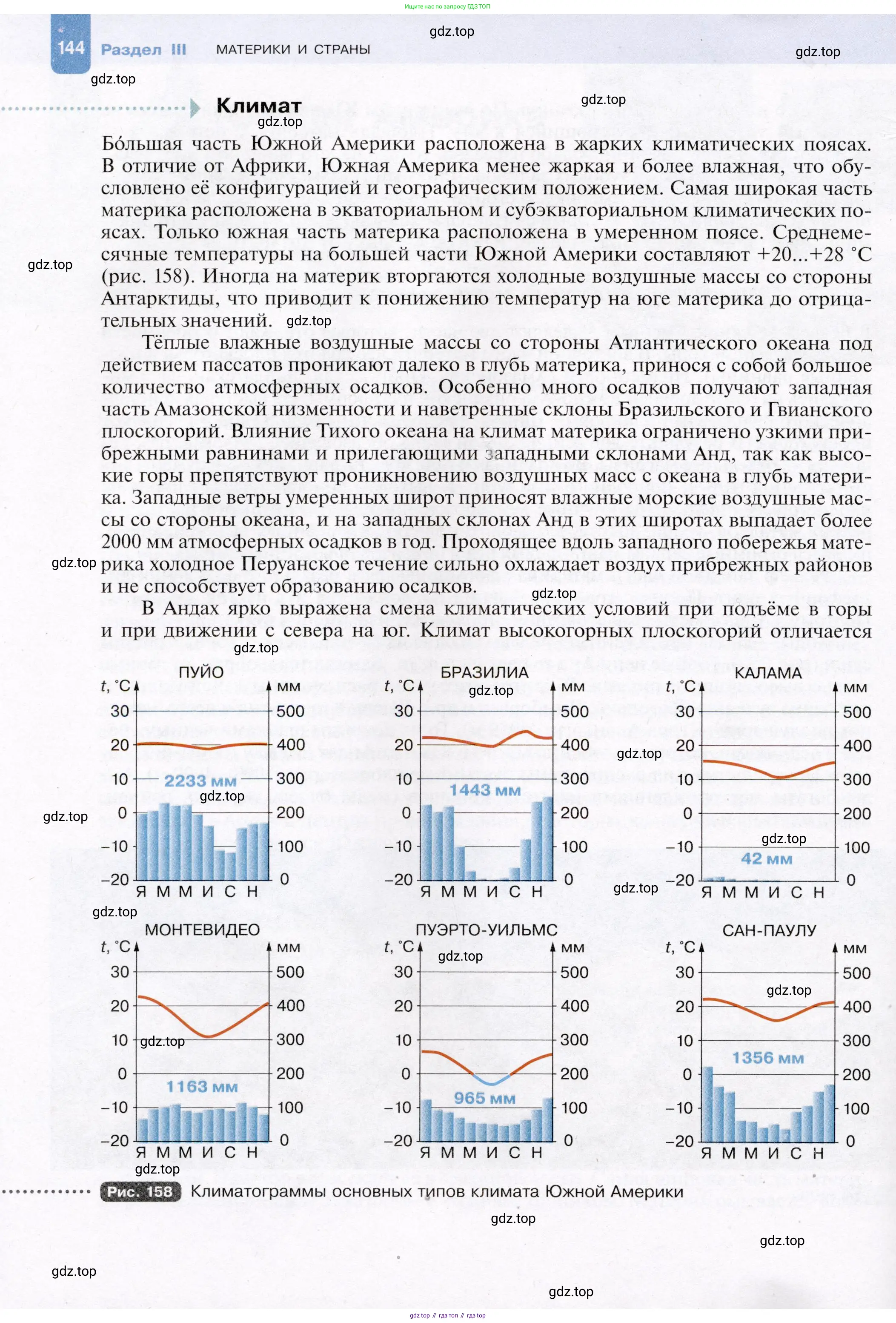 География, 7 класс Учебник, авторы: Душина Ираида Владимировна, Смоктунович Татьяна Леонидовна, издательство Просвещение, Москва, 2021, бирюзового цвета, страница 144