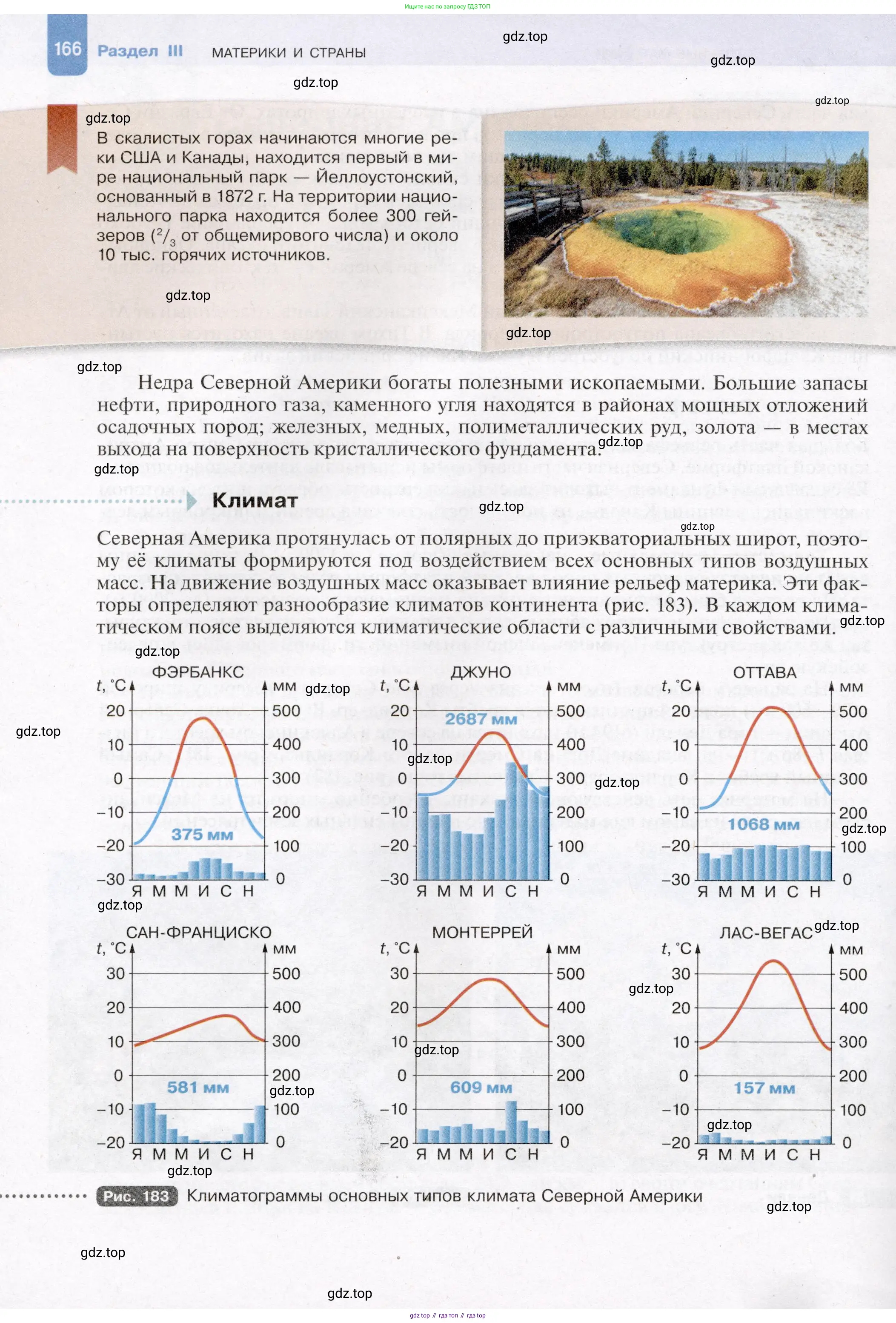 География, 7 класс Учебник, авторы: Душина Ираида Владимировна, Смоктунович Татьяна Леонидовна, издательство Просвещение, Москва, 2021, бирюзового цвета, страница 166