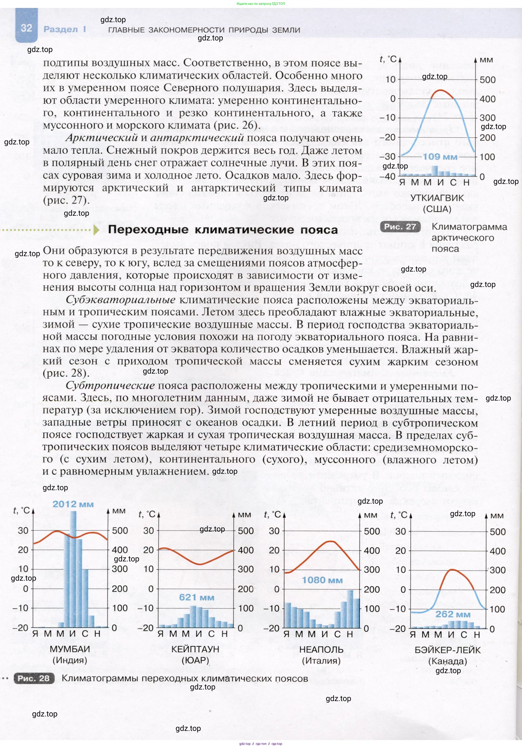 География, 7 класс Учебник, авторы: Душина Ираида Владимировна, Смоктунович Татьяна Леонидовна, издательство Просвещение, Москва, 2021, бирюзового цвета, страница 32