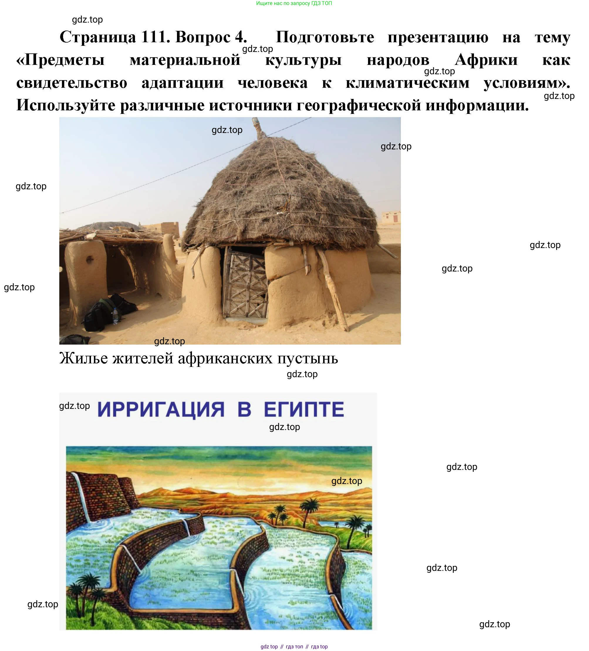 География, 7 класс Учебник, авторы: Душина Ираида Владимировна, Смоктунович Татьяна Леонидовна, издательство Просвещение, Москва, 2021, бирюзового цвета, страница 111, номер 4, Решение