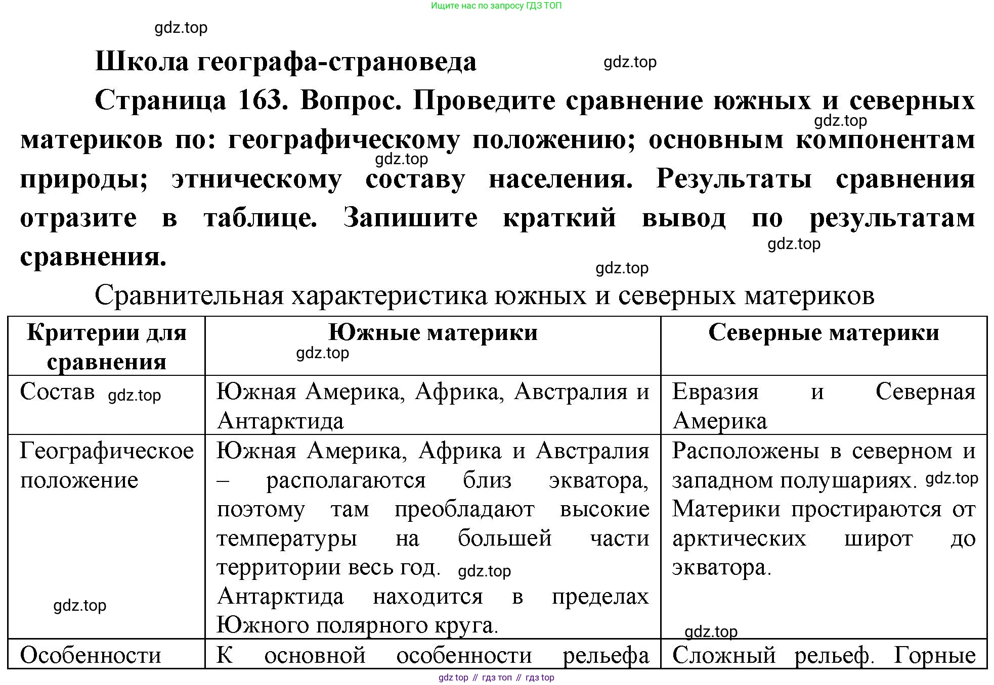 География, 7 класс Учебник, авторы: Душина Ираида Владимировна, Смоктунович Татьяна Леонидовна, издательство Просвещение, Москва, 2021, бирюзового цвета, страница 163, Решение