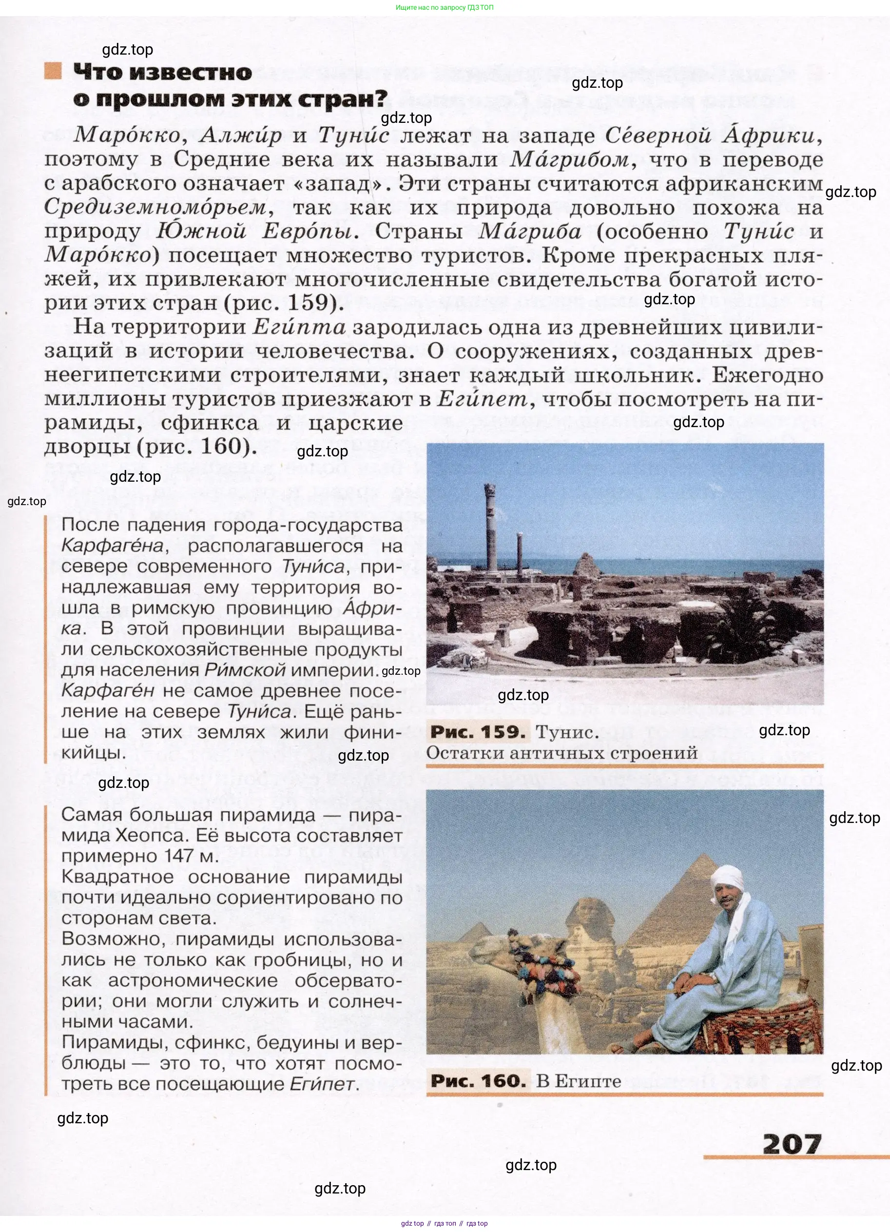 География, 7 класс Учебник, авторы: Климанова Оксана Александровна, Климанов Владимир Викторович, Ким Эльвира Васильевна, Сиротин Владимир Иванович, издательство Просвещение, Москва, 2021, белого цвета, страница 207