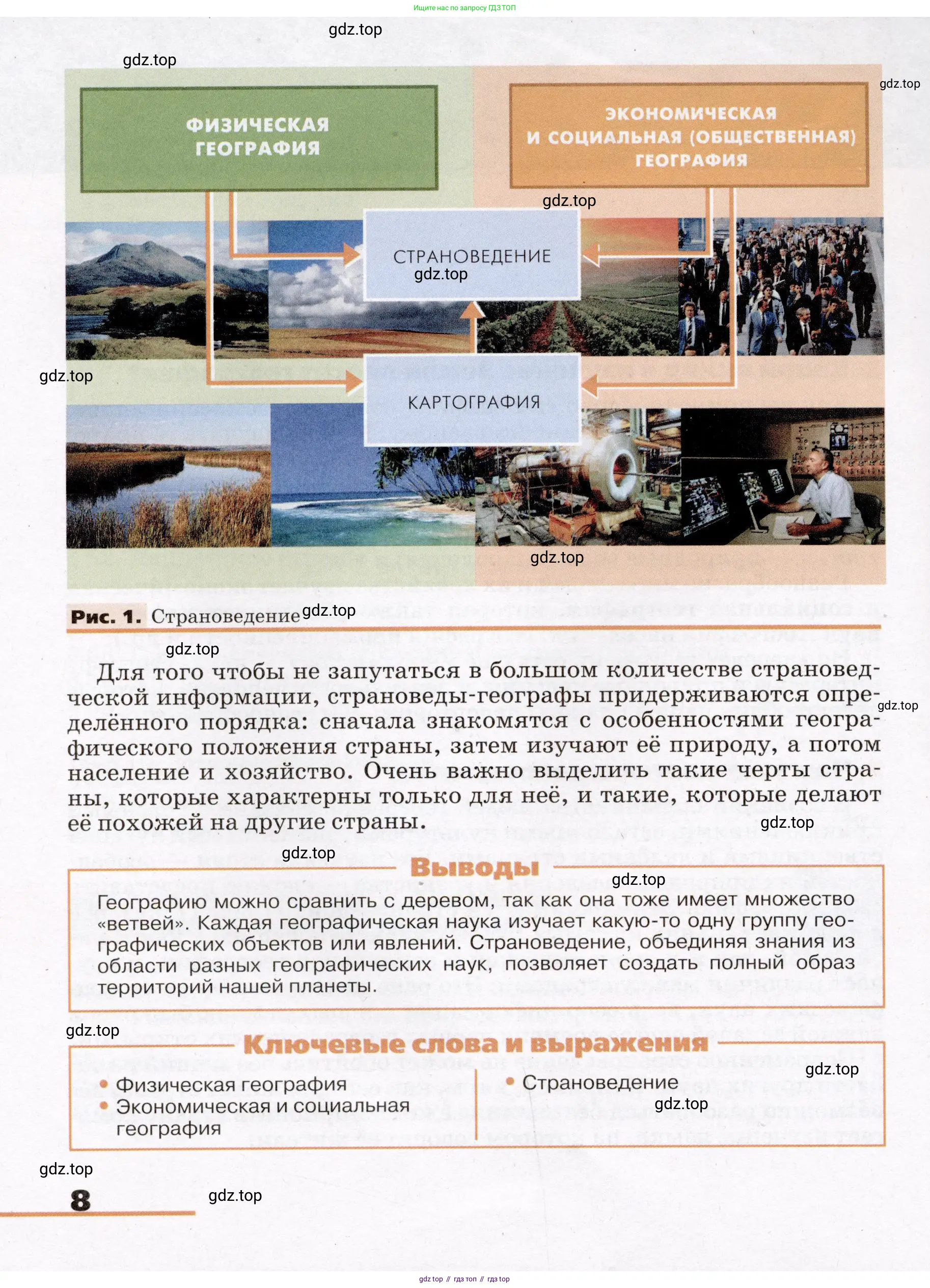География, 7 класс Учебник, авторы: Климанова Оксана Александровна, Климанов Владимир Викторович, Ким Эльвира Васильевна, Сиротин Владимир Иванович, издательство Просвещение, Москва, 2021, белого цвета, страница 8