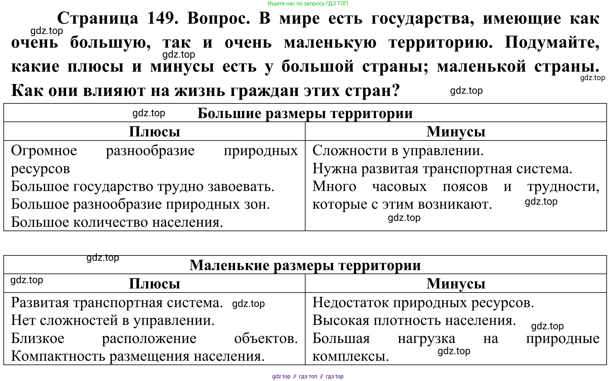 География, 7 класс Учебник, авторы: Климанова Оксана Александровна, Климанов Владимир Викторович, Ким Эльвира Васильевна, Сиротин Владимир Иванович, издательство Просвещение, Москва, 2021, белого цвета, страница 149, Решение