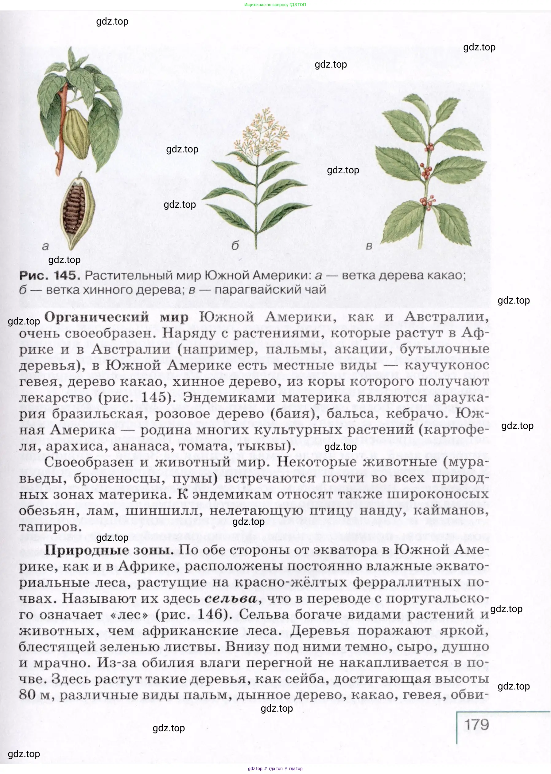 География, 7 класс Учебник, авторы: Коринская Валентина Александровна, Душина Ираида Владимировна, Щенев Владимир Андреевич, издательство Просвещение, Москва, 2022, зелёного цвета, страница 179