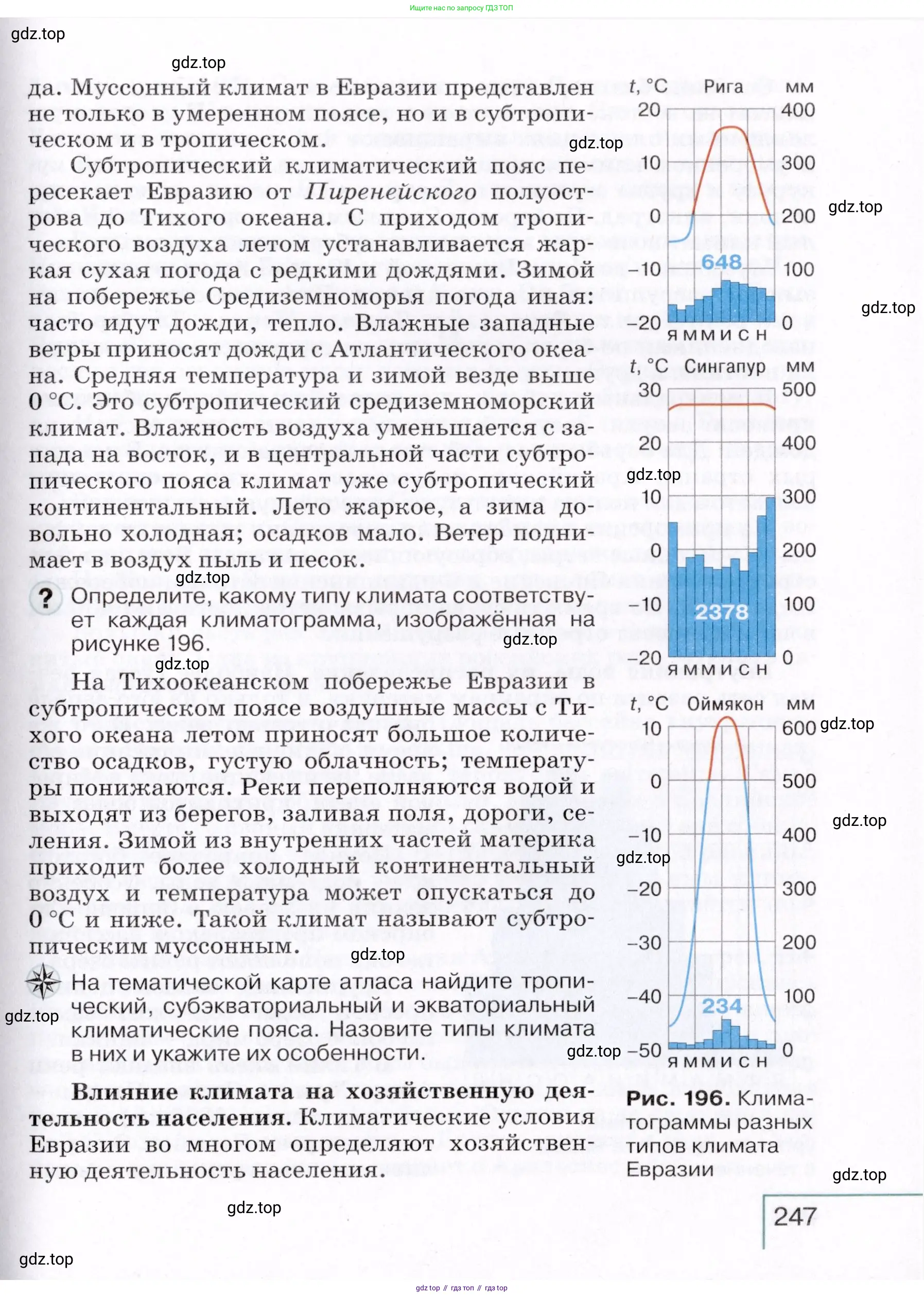 География, 7 класс Учебник, авторы: Коринская Валентина Александровна, Душина Ираида Владимировна, Щенев Владимир Андреевич, издательство Просвещение, Москва, 2022, зелёного цвета, страница 247