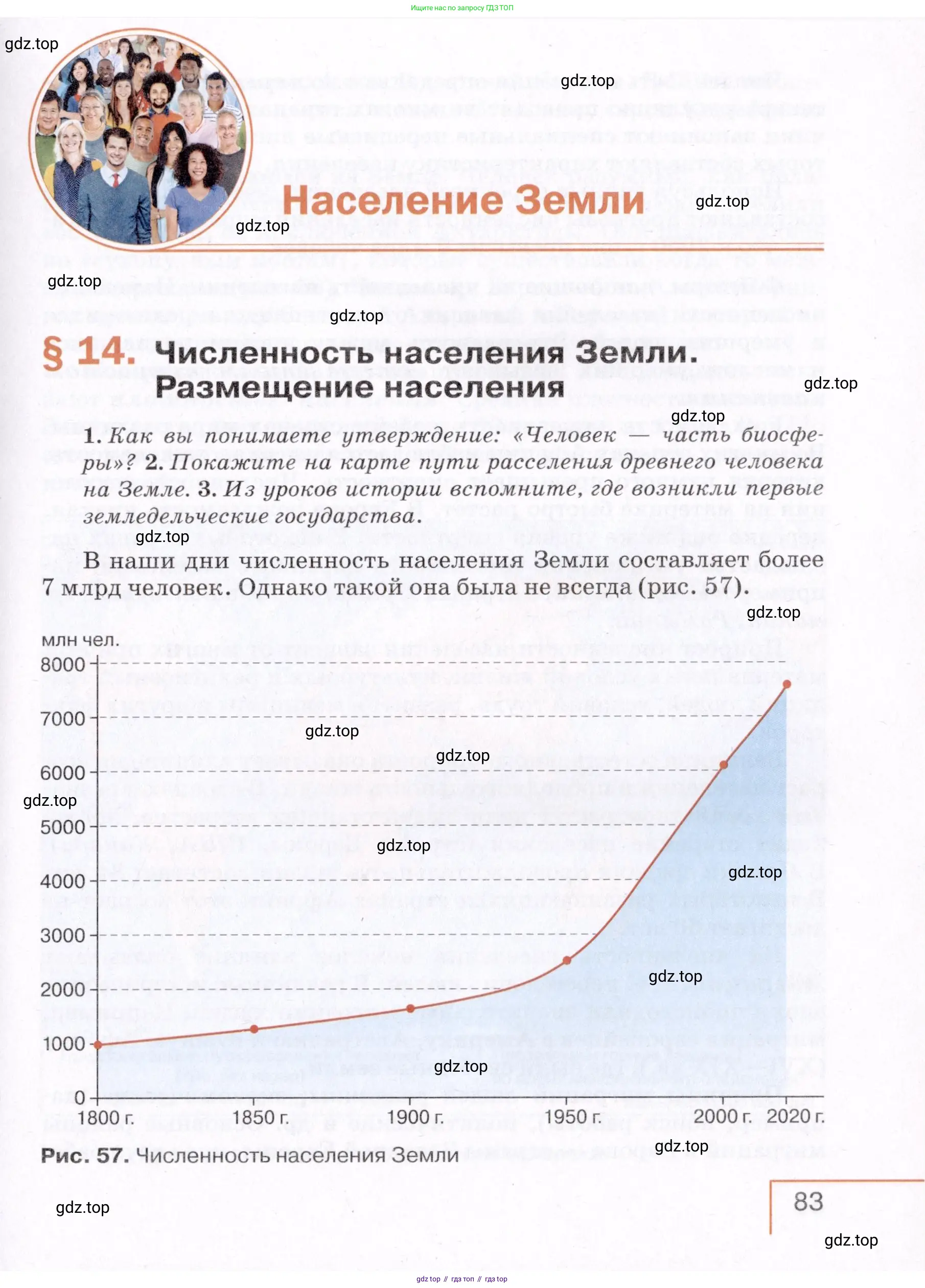 География, 7 класс Учебник, авторы: Коринская Валентина Александровна, Душина Ираида Владимировна, Щенев Владимир Андреевич, издательство Просвещение, Москва, 2022, зелёного цвета, страница 83