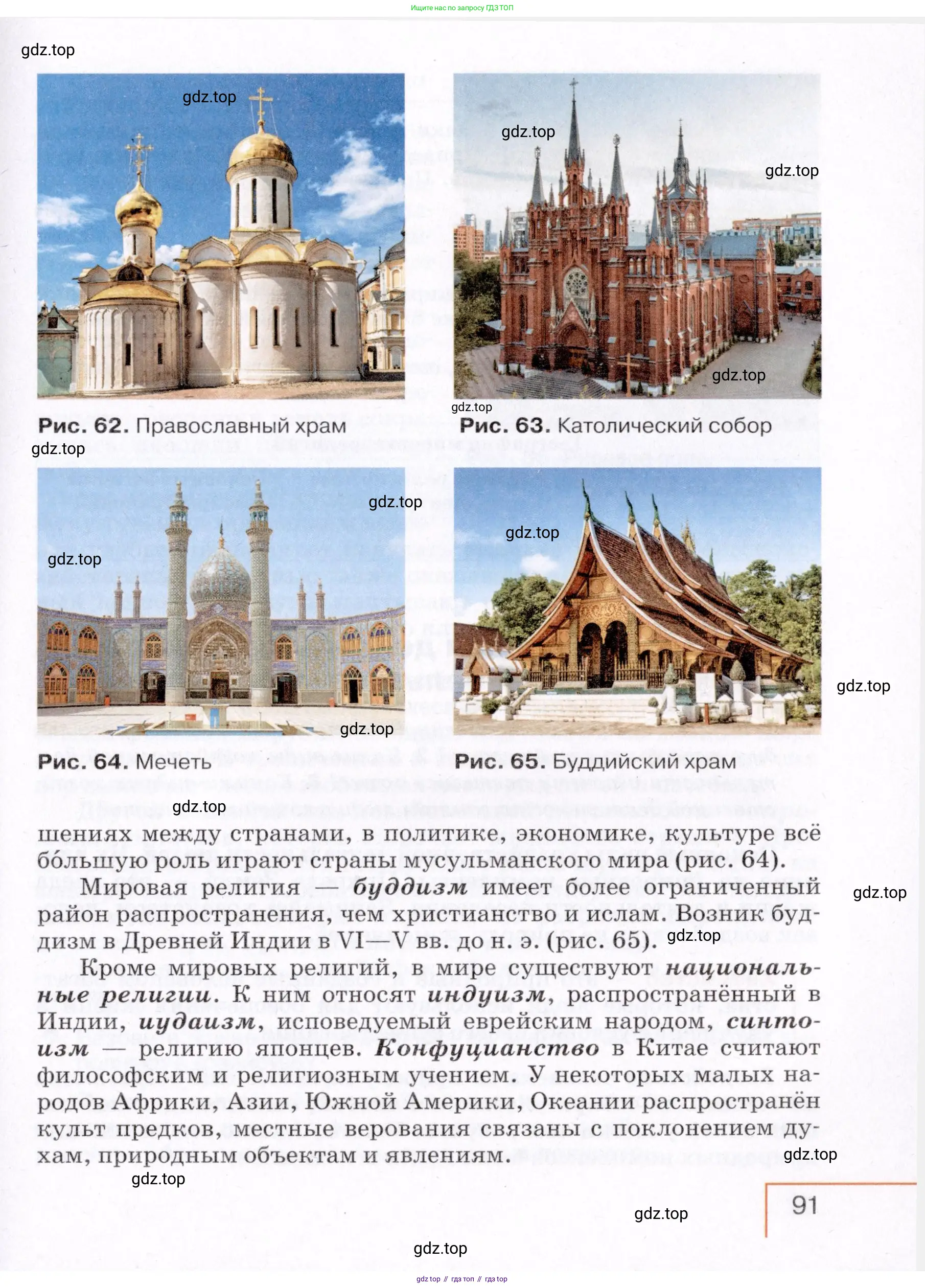 География, 7 класс Учебник, авторы: Коринская Валентина Александровна, Душина Ираида Владимировна, Щенев Владимир Андреевич, издательство Просвещение, Москва, 2022, зелёного цвета, страница 91