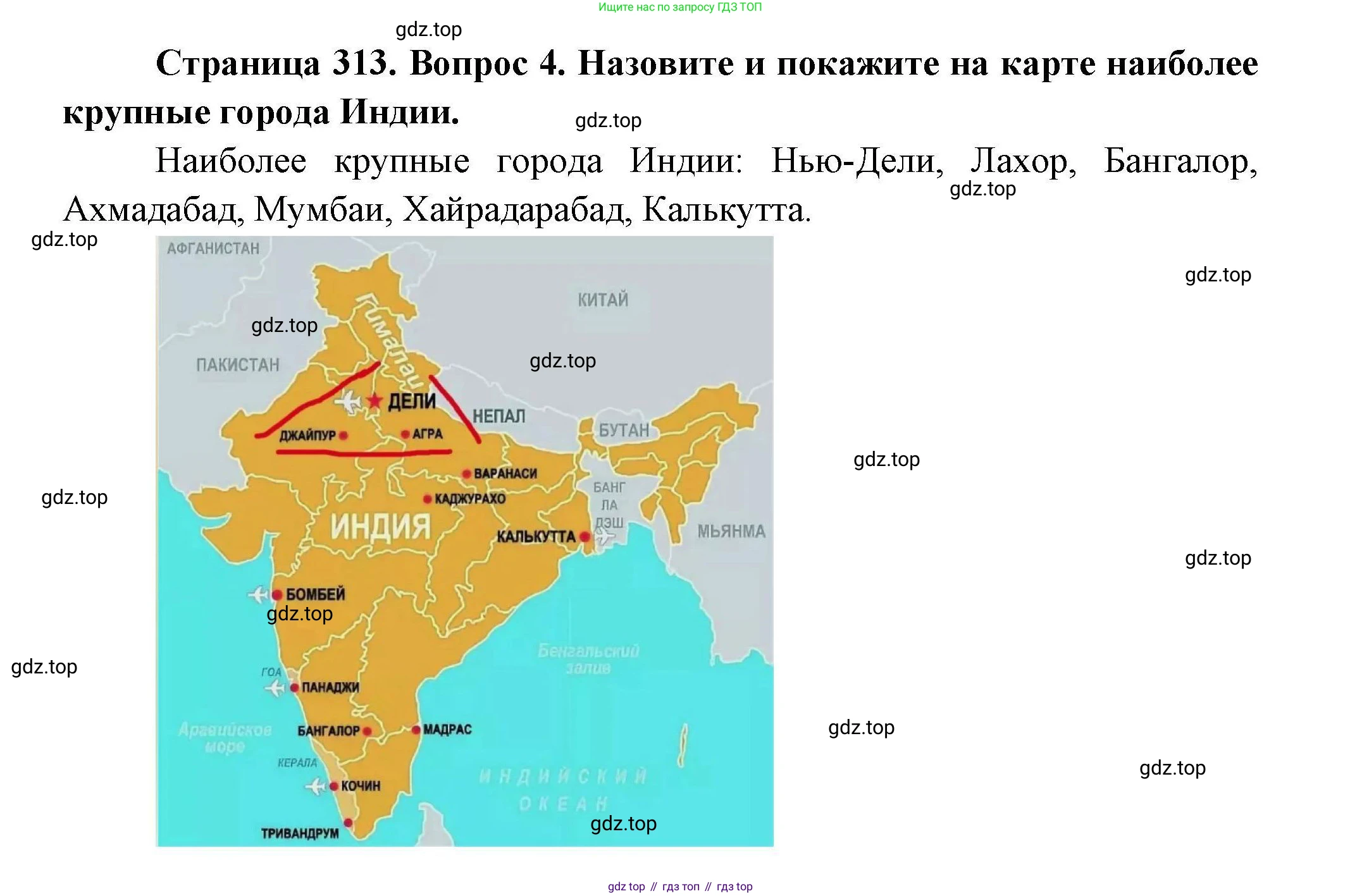 ГДЗ География, 7 класс Учебник, авторы: Коринская Валентина Александровна, Душина Ираида Владимировна, Щенев Владимир Андреевич, издательство Просвещение, Москва, 2022, зелёного цвета, страница 313, номер 4, Решение