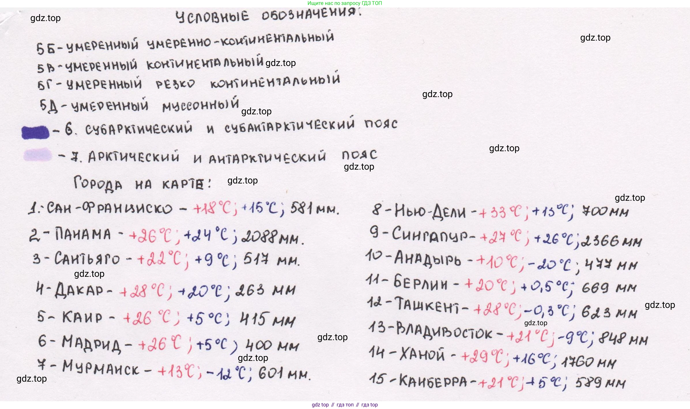 География, 7 класс Контурные карты, автор: Матвеев Алексей Владимирович, издательство Просвещение, Москва, 2023, жёлтого цвета, страница 7, Решение (продолжение 2)