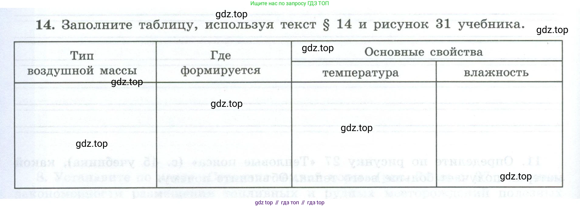 География, 7 класс Мой тренажёр, автор: Николина Вера Викторовна, издательство Просвещение, Москва, 2023, жёлтого цвета, страница 14, номер 14, Условие