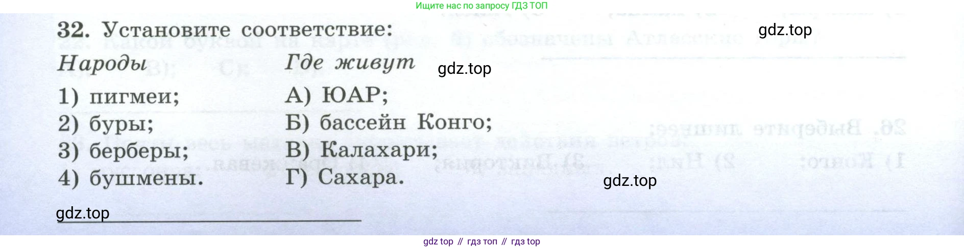 География, 7 класс Мой тренажёр, автор: Николина Вера Викторовна, издательство Просвещение, Москва, 2023, жёлтого цвета, страница 36, номер 32, Условие