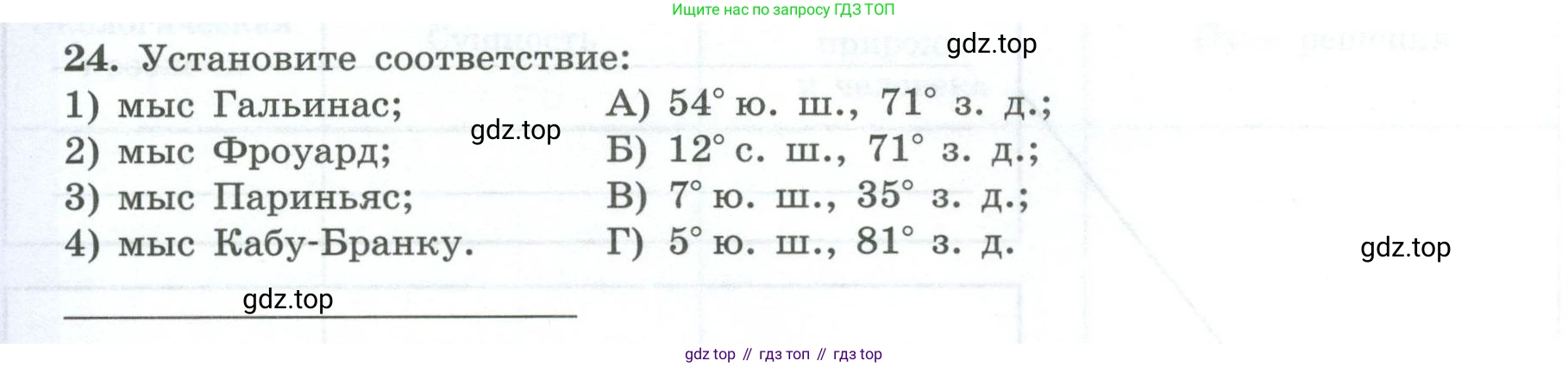 География, 7 класс Мой тренажёр, автор: Николина Вера Викторовна, издательство Просвещение, Москва, 2023, жёлтого цвета, страница 54, номер 24, Условие