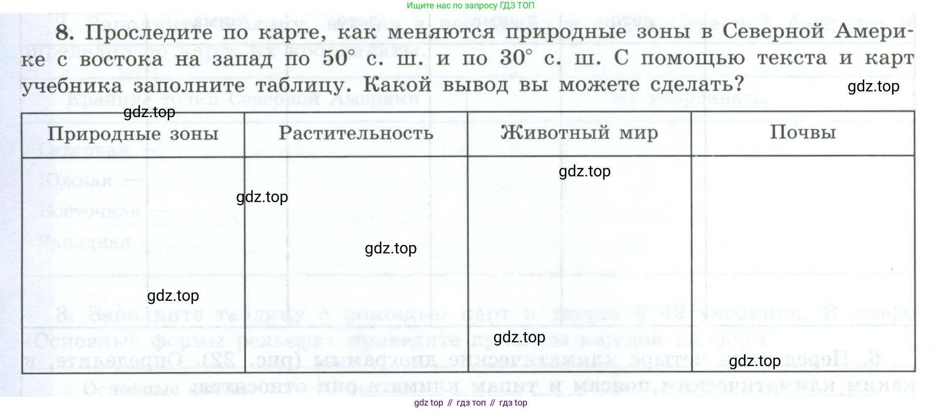 География, 7 класс Мой тренажёр, автор: Николина Вера Викторовна, издательство Просвещение, Москва, 2023, жёлтого цвета, страница 60, номер 8, Условие