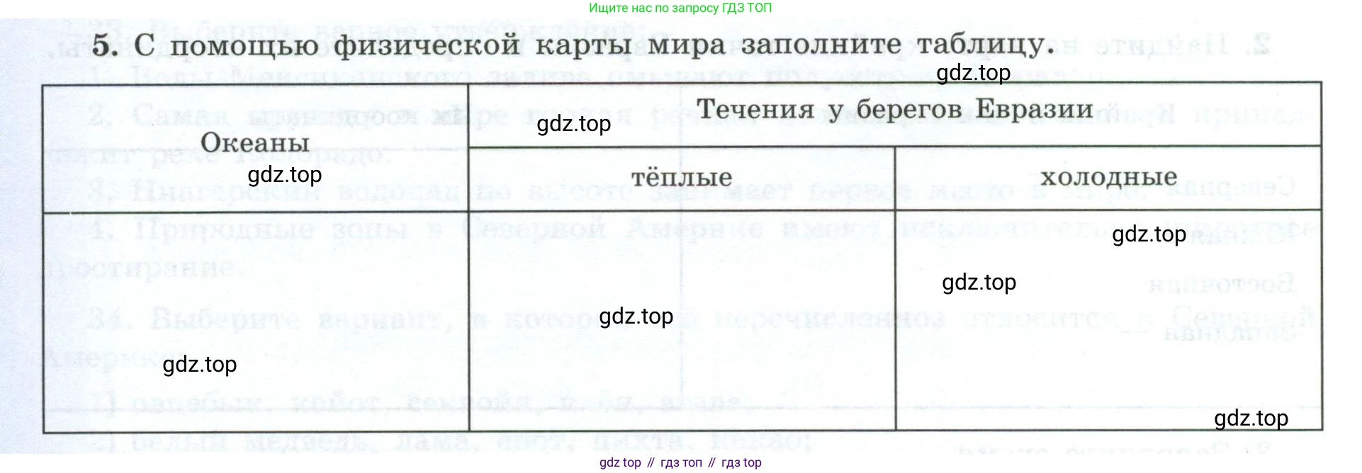 География, 7 класс Мой тренажёр, автор: Николина Вера Викторовна, издательство Просвещение, Москва, 2023, жёлтого цвета, страница 68, номер 5, Условие