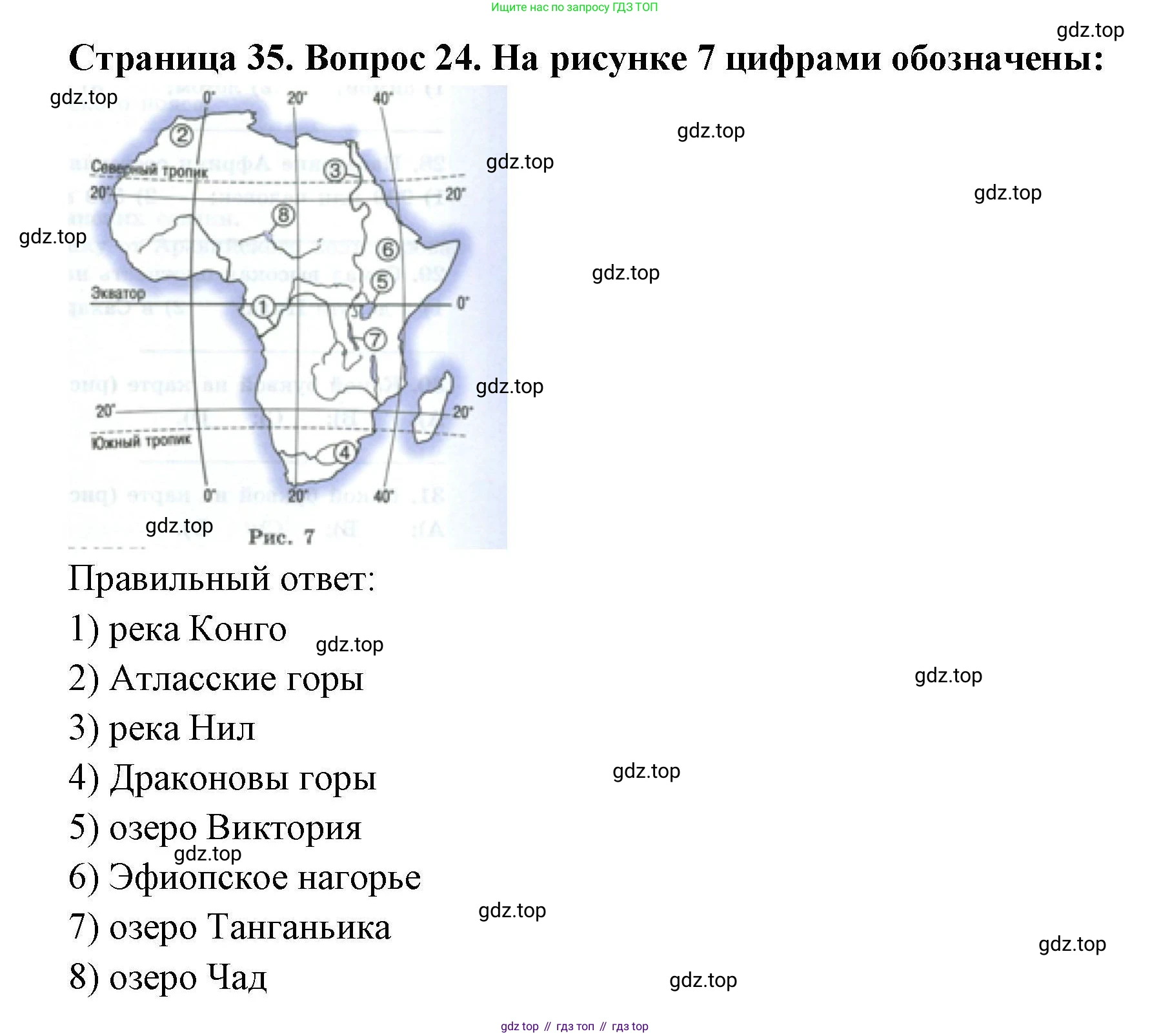 География, 7 класс Мой тренажёр, автор: Николина Вера Викторовна, издательство Просвещение, Москва, 2023, жёлтого цвета, страница 35, номер 24, Решение