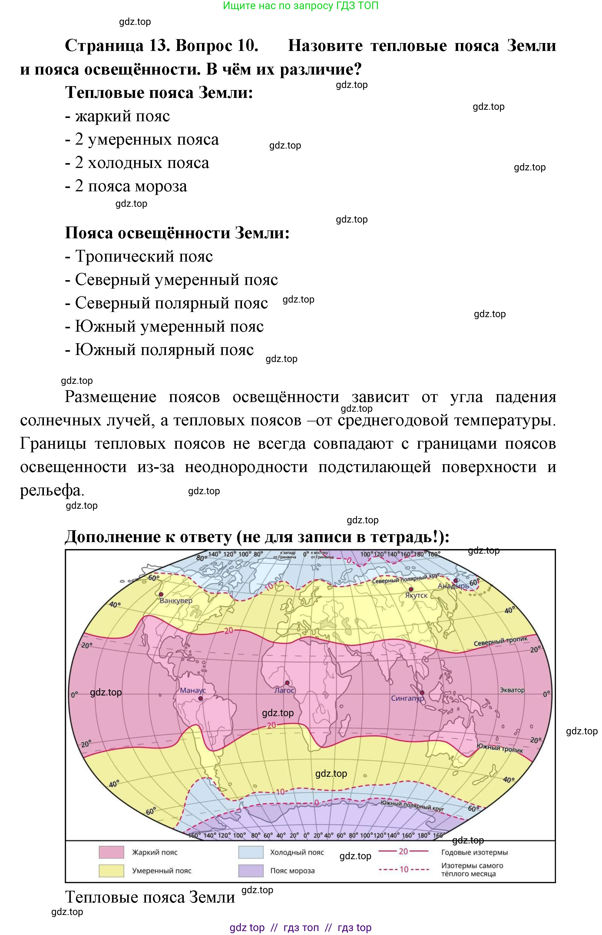 География, 7 класс Мой тренажёр, автор: Николина Вера Викторовна, издательство Просвещение, Москва, 2023, жёлтого цвета, страница 13, номер 10, Решение 2