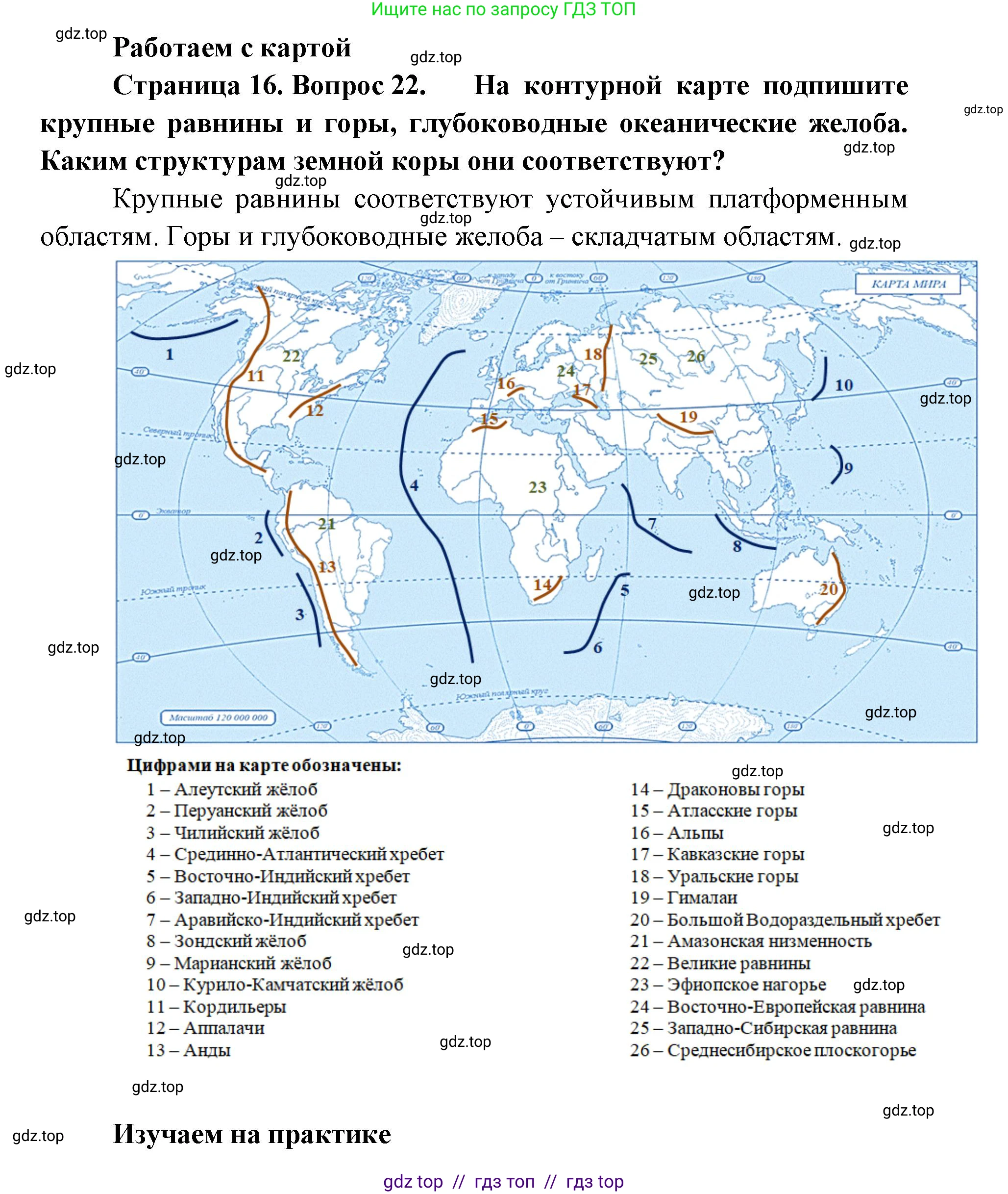 География, 7 класс Мой тренажёр, автор: Николина Вера Викторовна, издательство Просвещение, Москва, 2023, жёлтого цвета, страница 16, номер 22, Решение 2