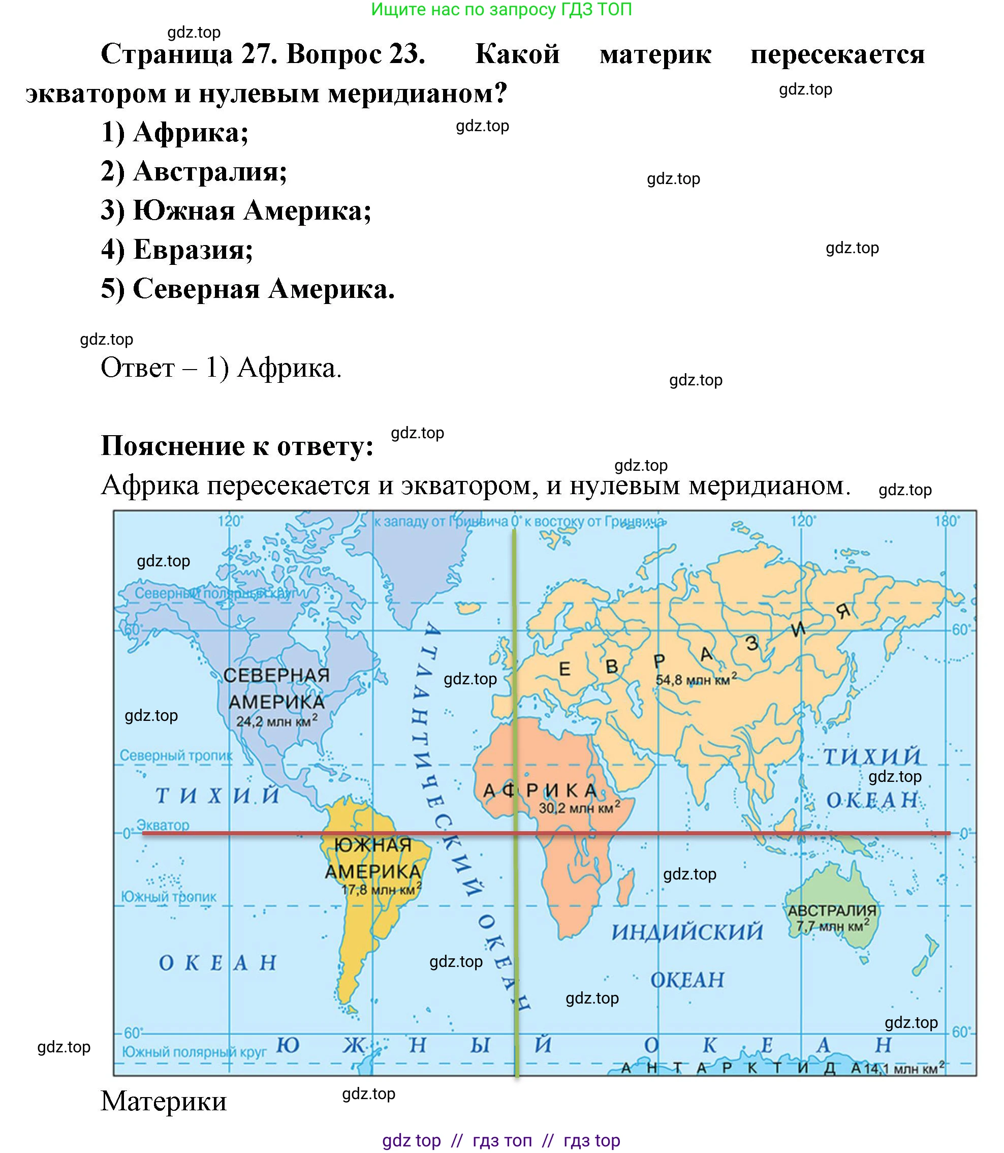 География, 7 класс Мой тренажёр, автор: Николина Вера Викторовна, издательство Просвещение, Москва, 2023, жёлтого цвета, страница 27, номер 23, Решение 2