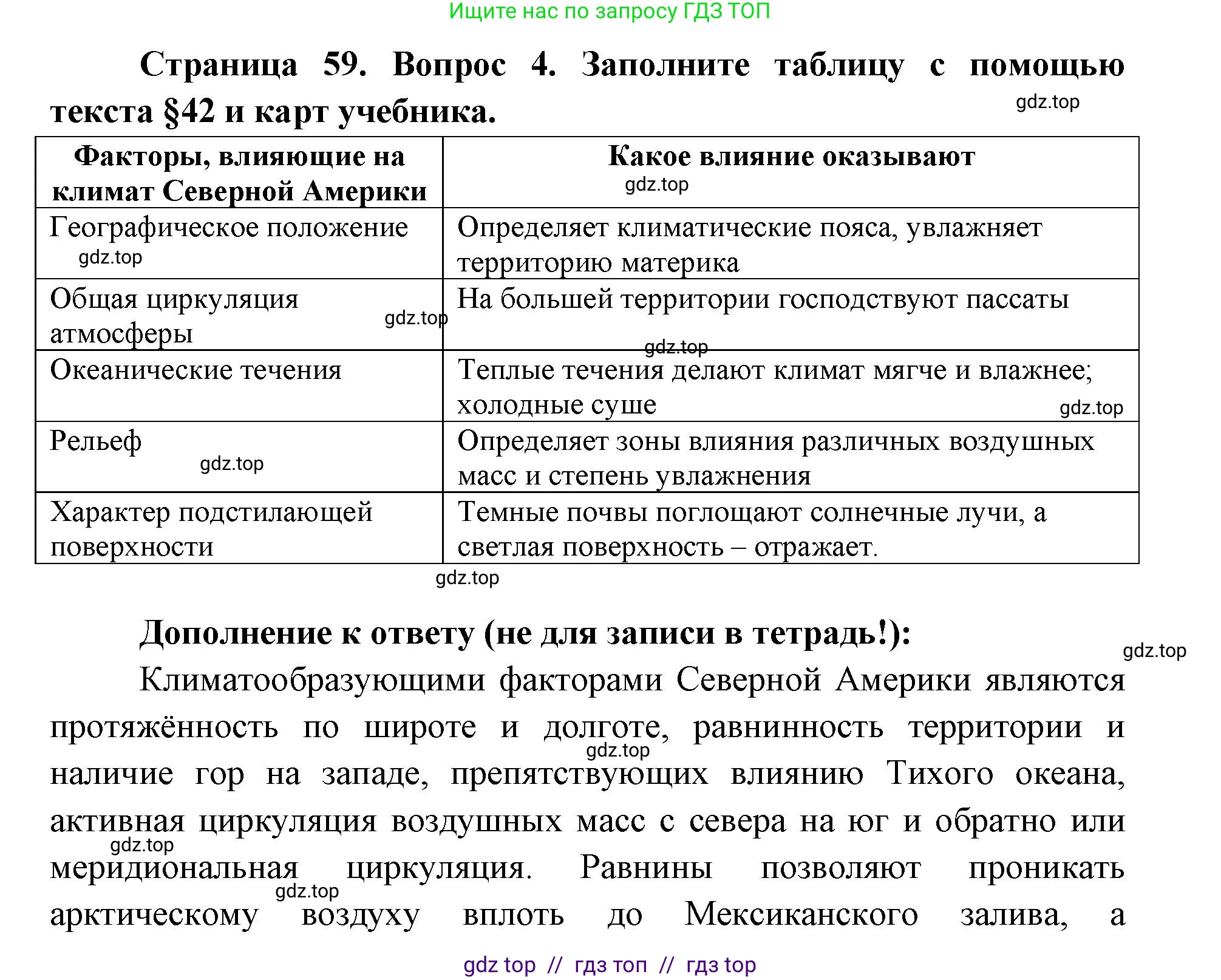 География, 7 класс Мой тренажёр, автор: Николина Вера Викторовна, издательство Просвещение, Москва, 2023, жёлтого цвета, страница 59, номер 4, Решение 2