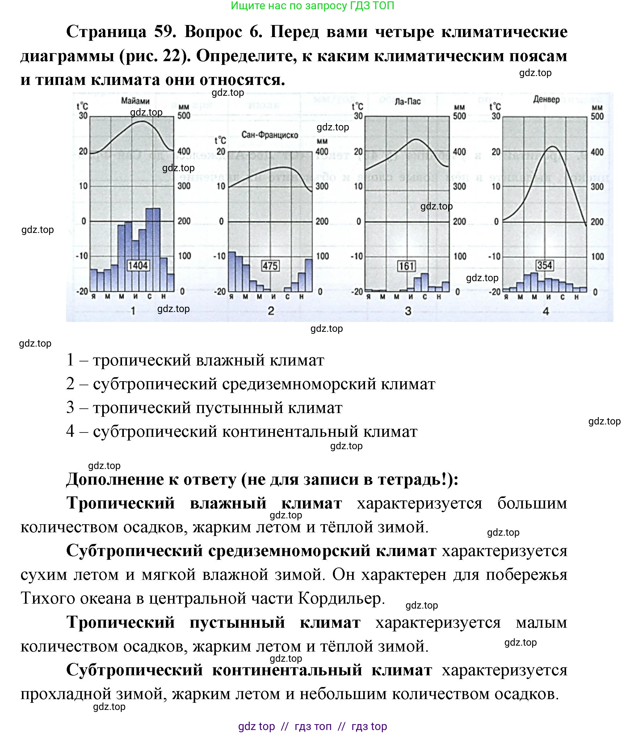 География, 7 класс Мой тренажёр, автор: Николина Вера Викторовна, издательство Просвещение, Москва, 2023, жёлтого цвета, страница 59, номер 6, Решение 2