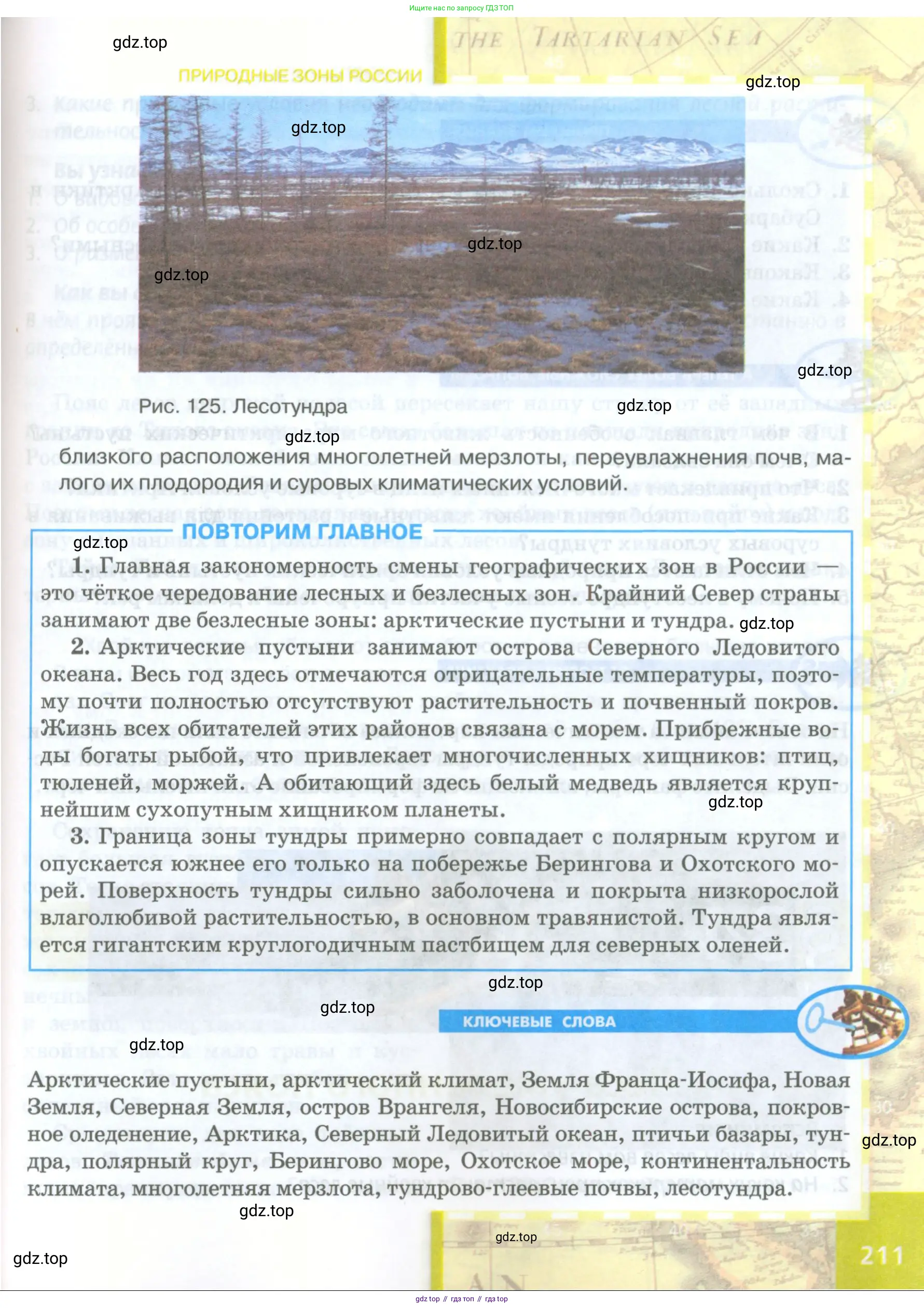 География, 8 класс Учебник, авторы: Домогацких Евгений Михайлович, Алексеевский Николай Иванович, издательство Русское слово, Москва, жёлтого цвета, страница 211