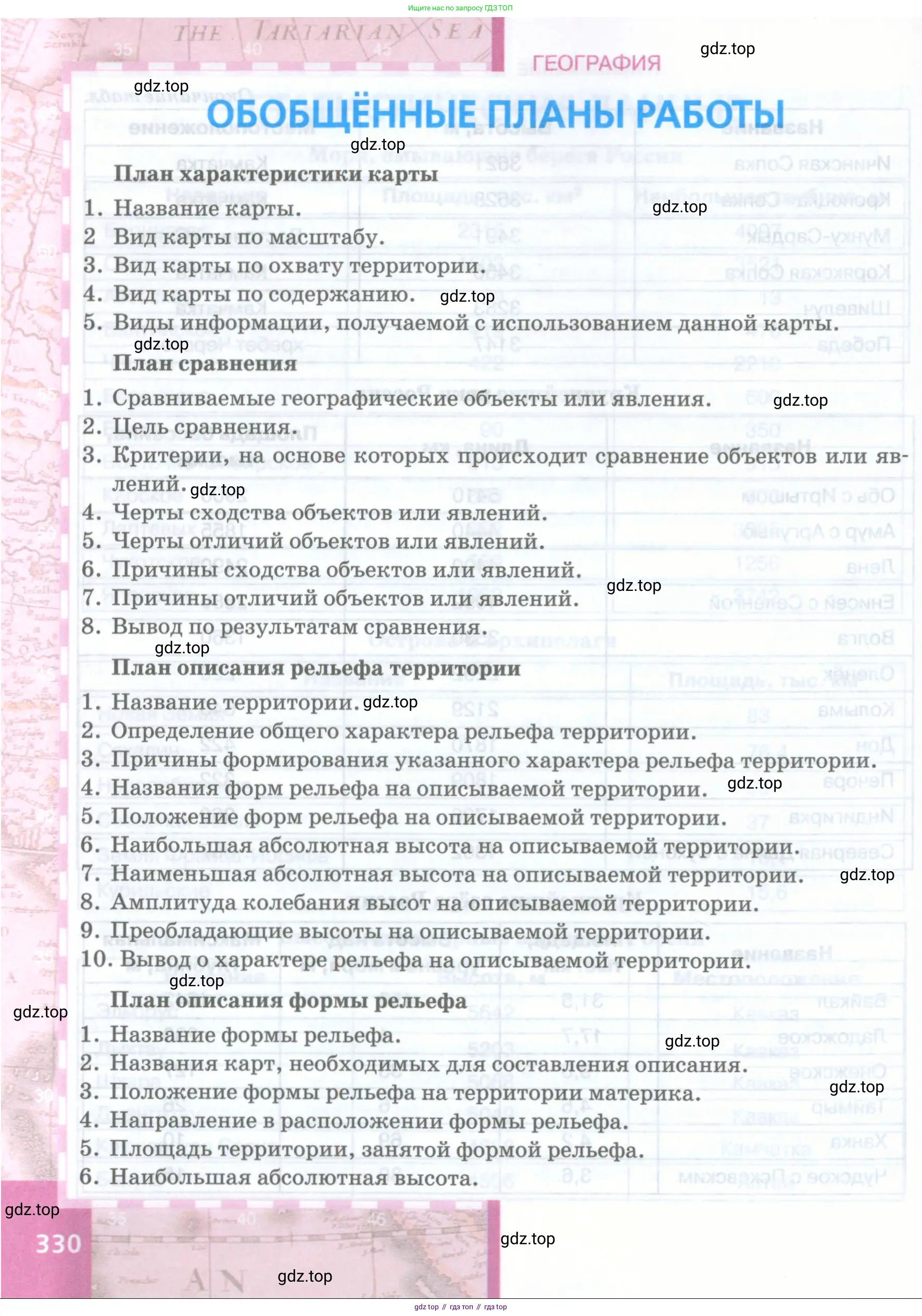 География, 8 класс Учебник, авторы: Домогацких Евгений Михайлович, Алексеевский Николай Иванович, издательство Русское слово, Москва, жёлтого цвета, страница 330