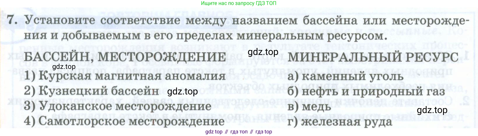 География, 8 класс Учебник, авторы: Домогацких Евгений Михайлович, Алексеевский Николай Иванович, издательство Русское слово, Москва, жёлтого цвета, страница 94, номер 7, Условие