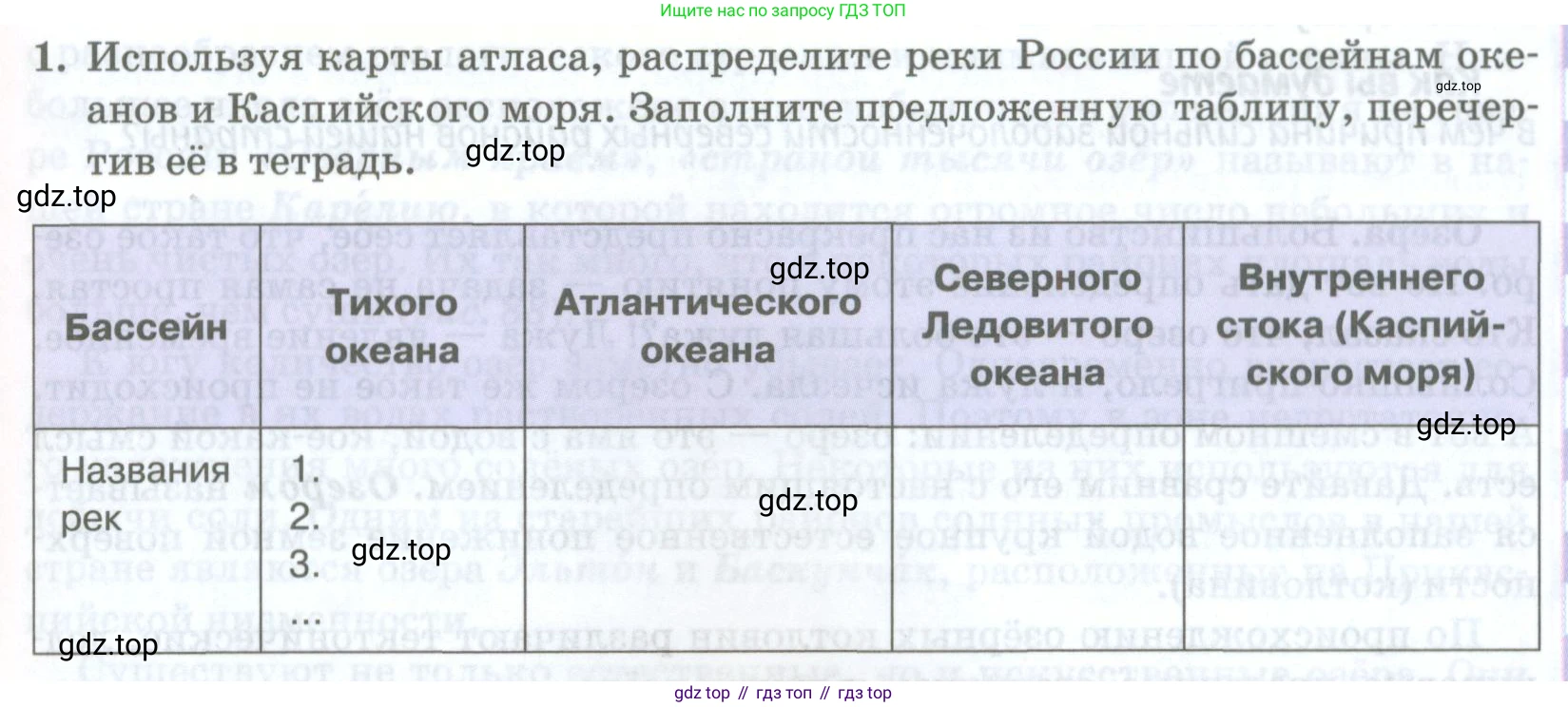 ГДЗ География, 8 класс Учебник, авторы: Домогацких Евгений Михайлович, Алексеевский Николай Иванович, издательство Русское слово, Москва, жёлтого цвета, страница 147, номер 1, Условие