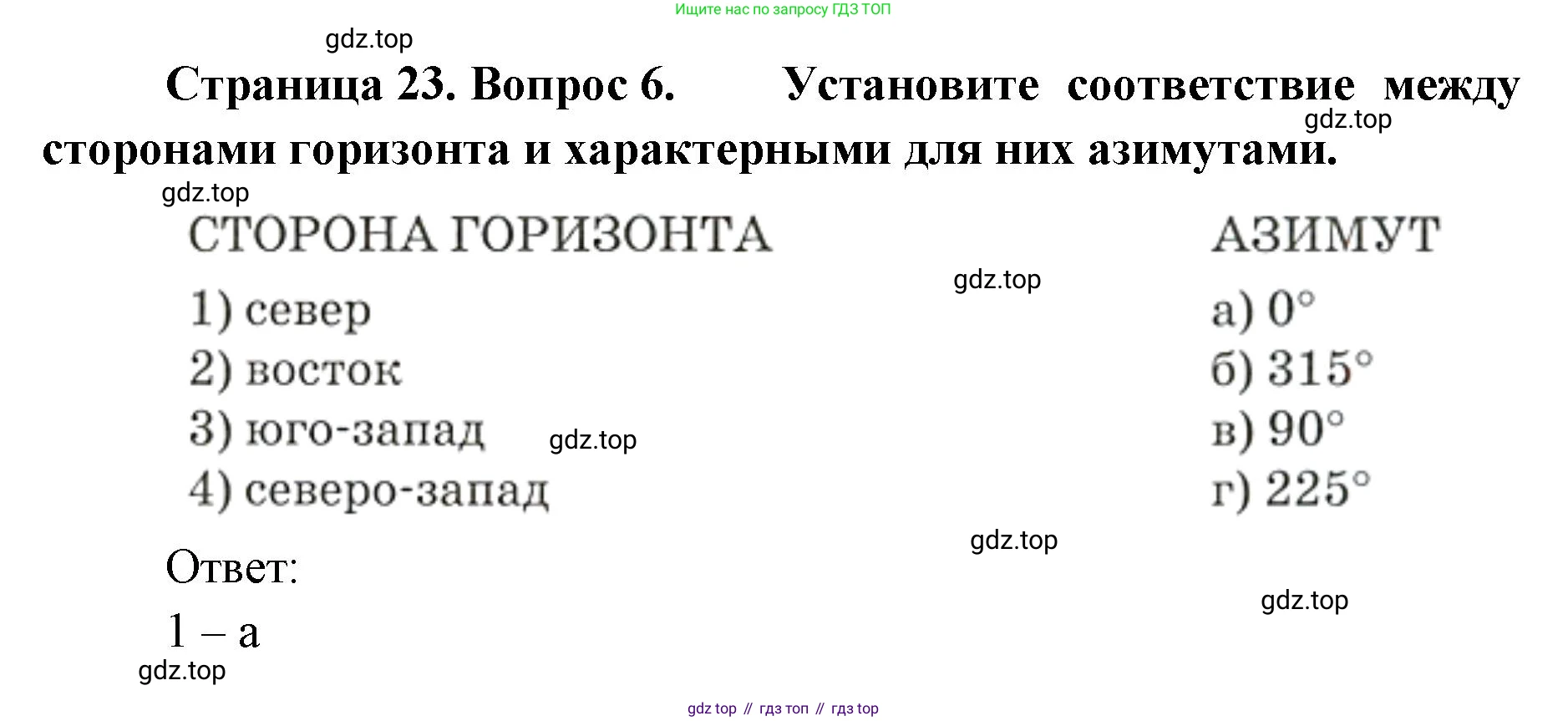 География, 8 класс Учебник, авторы: Домогацких Евгений Михайлович, Алексеевский Николай Иванович, издательство Русское слово, Москва, жёлтого цвета, страница 23, номер 6, Решение