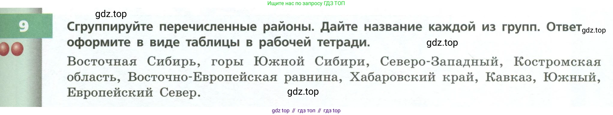 География, 8 класс Учебник, авторы: Дронов Виктор Павлович, Савельева Людмила Евгеньевна, издательство Просвещение, Москва, 2023, бирюзового цвета, страница 33, номер 9, Условие