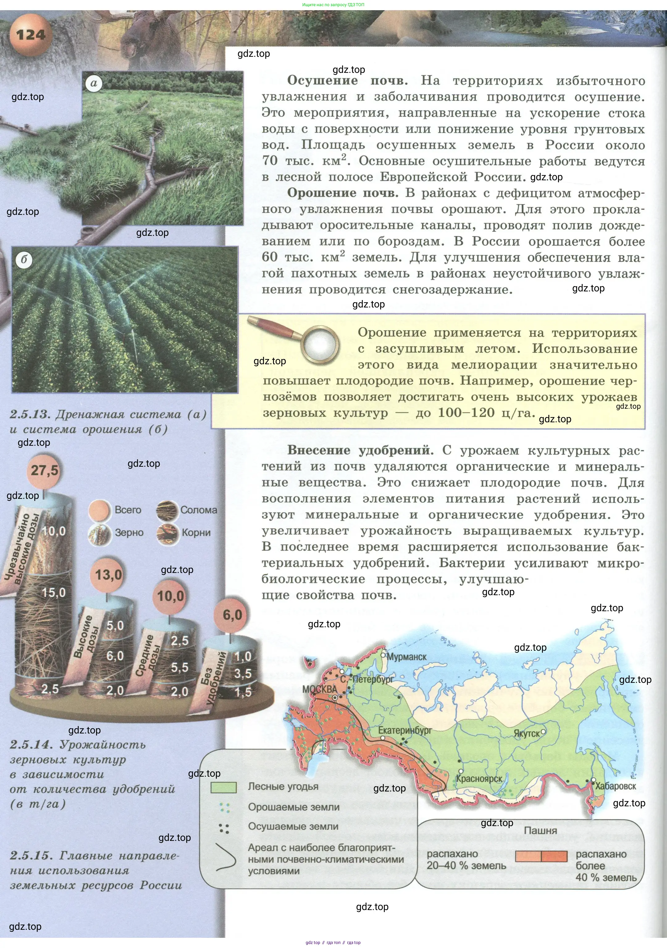 География, 8 класс Учебник, авторы: Дронов Виктор Павлович, Савельева Людмила Евгеньевна, издательство Просвещение, Москва, 2023, бирюзового цвета, страница 124