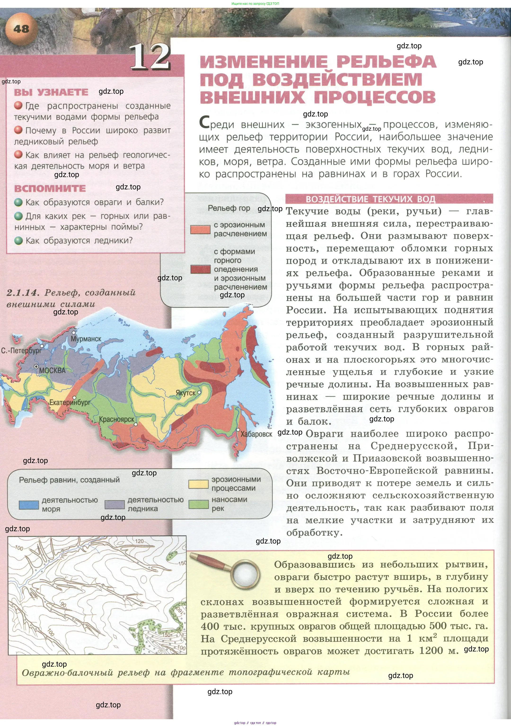 География, 8 класс Учебник, авторы: Дронов Виктор Павлович, Савельева Людмила Евгеньевна, издательство Просвещение, Москва, 2023, бирюзового цвета, страница 48