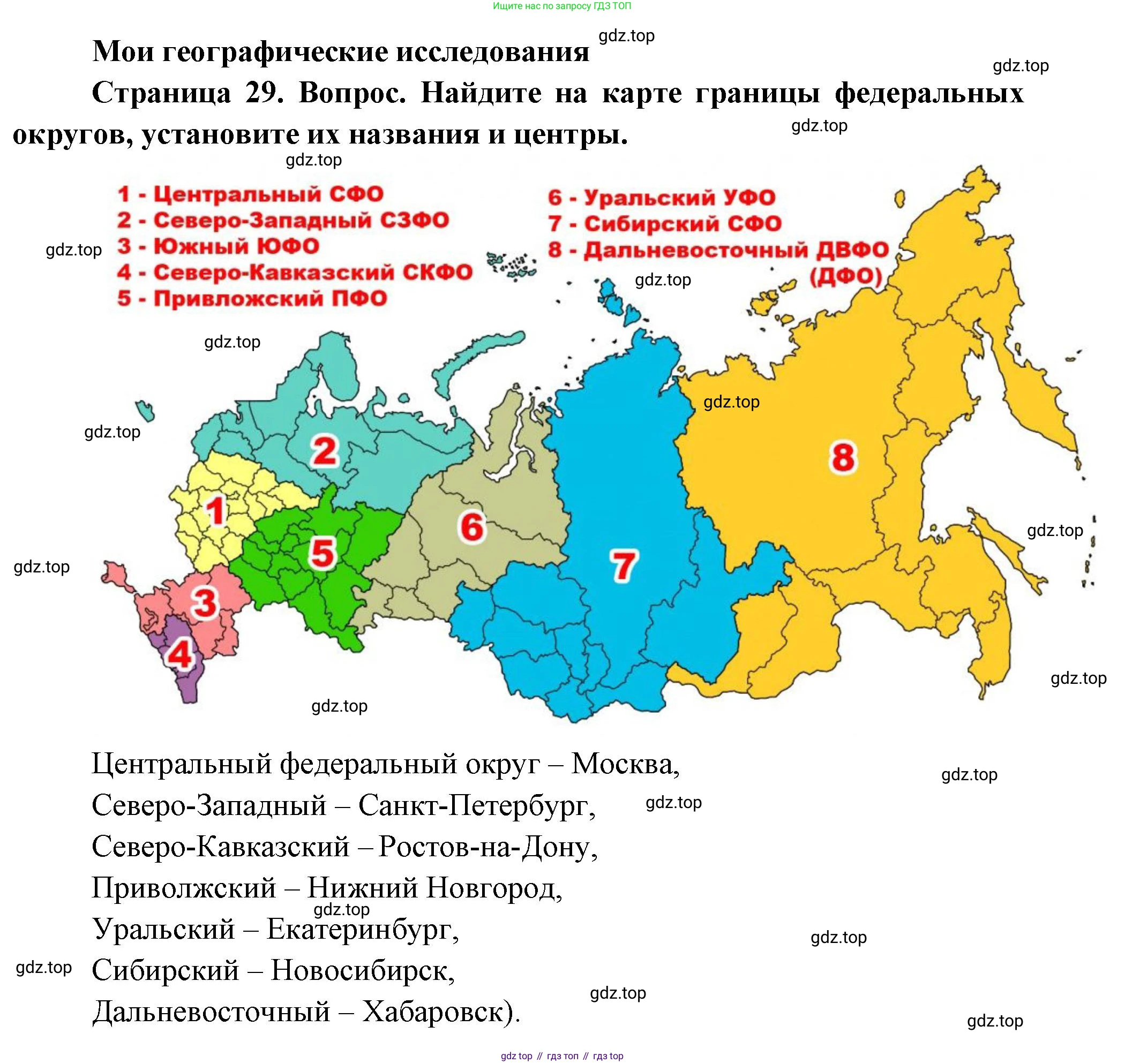 География, 8 класс Учебник, авторы: Дронов Виктор Павлович, Савельева Людмила Евгеньевна, издательство Просвещение, Москва, 2023, бирюзового цвета, страница 29, номер 1, Решение