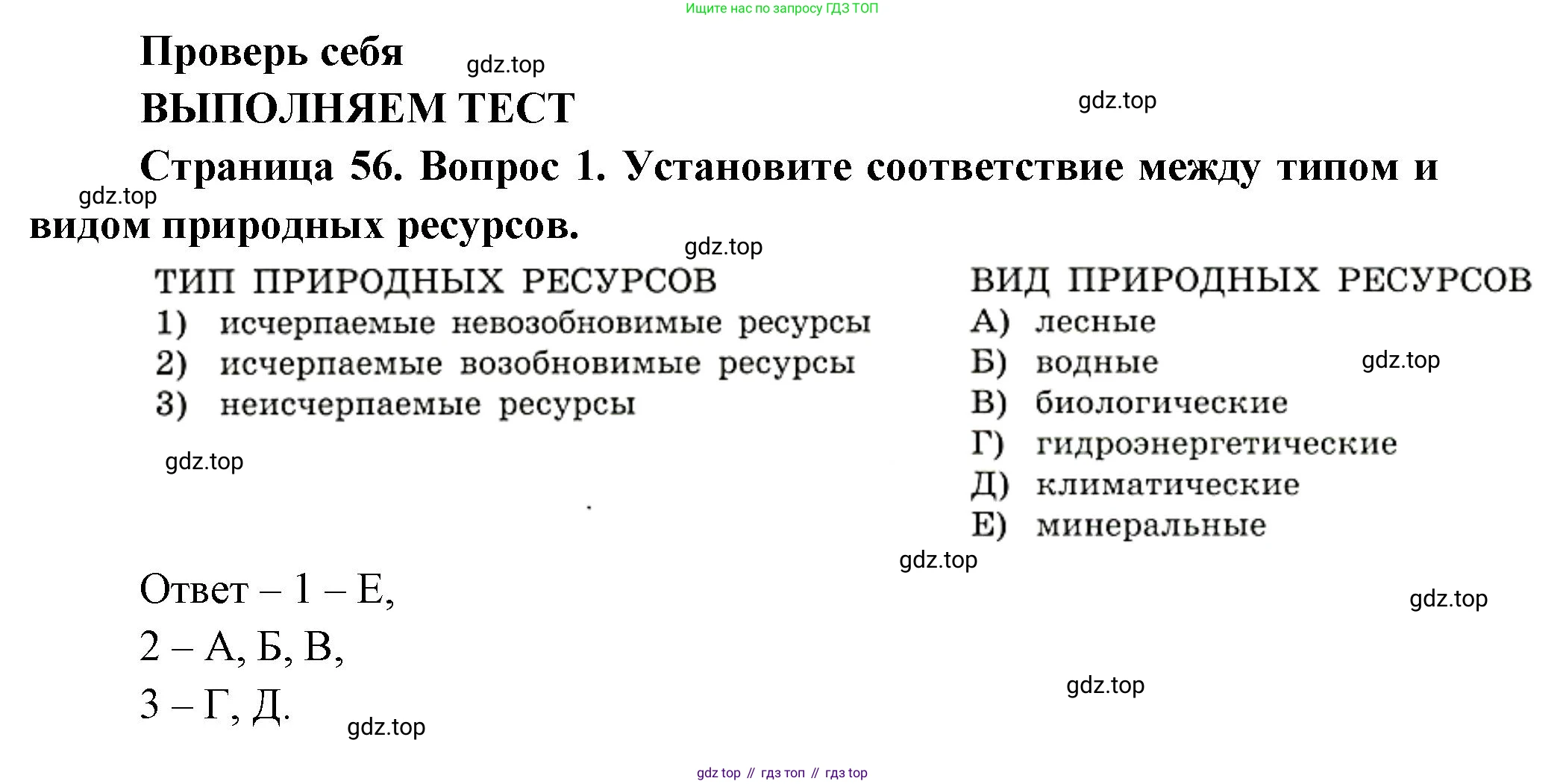 География, 8 класс Учебник, авторы: Дронов Виктор Павлович, Савельева Людмила Евгеньевна, издательство Просвещение, Москва, 2023, бирюзового цвета, страница 56, номер 1, Решение
