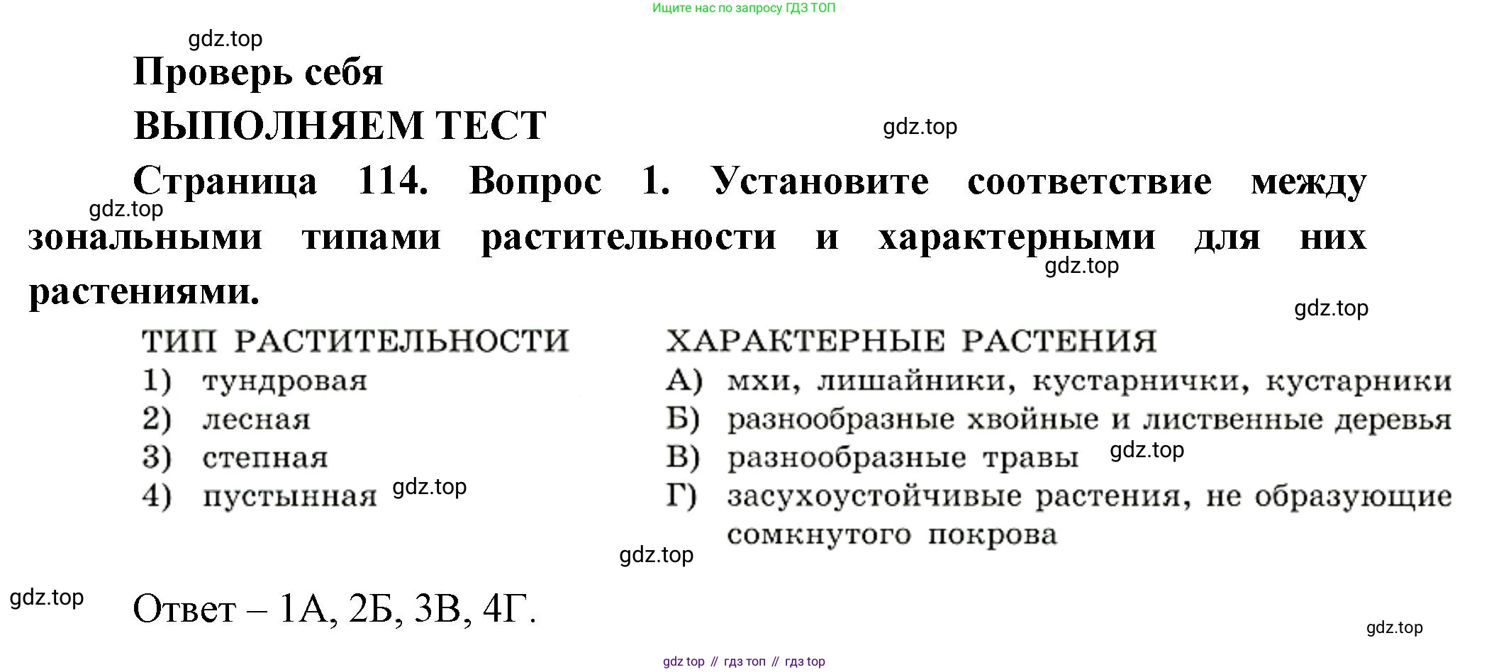 География, 8 класс Учебник, авторы: Дронов Виктор Павлович, Савельева Людмила Евгеньевна, издательство Просвещение, Москва, 2023, бирюзового цвета, страница 114, номер 1, Решение
