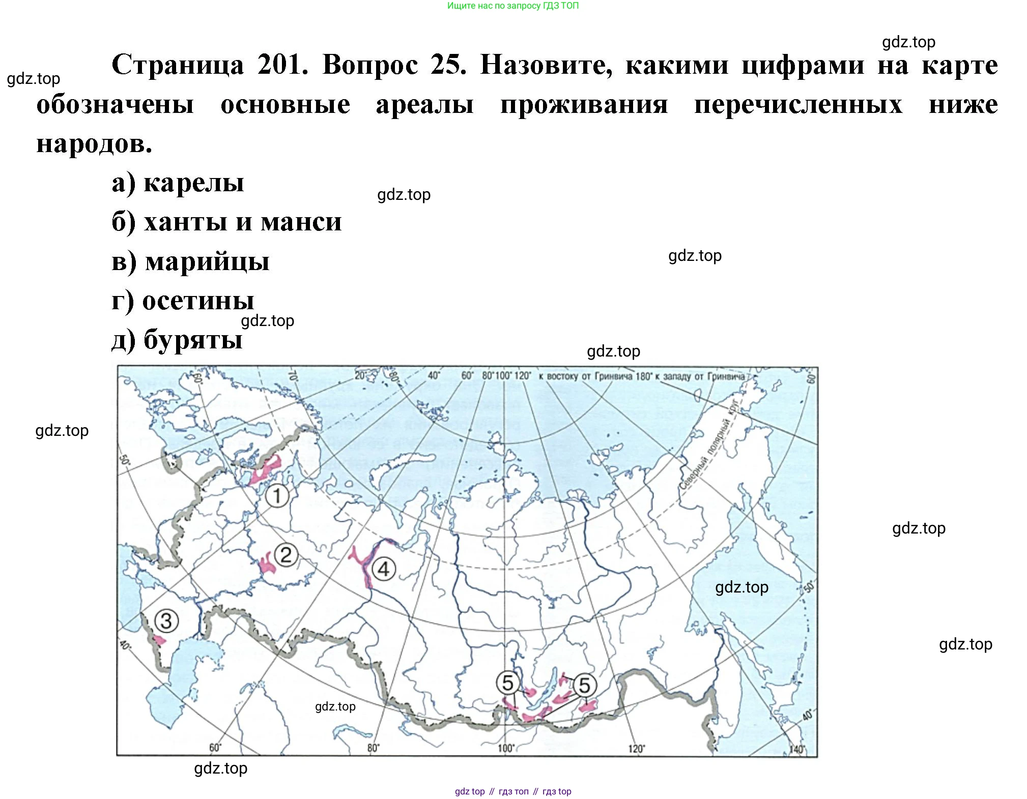 География, 8 класс Учебник, авторы: Дронов Виктор Павлович, Савельева Людмила Евгеньевна, издательство Просвещение, Москва, 2023, бирюзового цвета, страница 201, номер 25, Решение