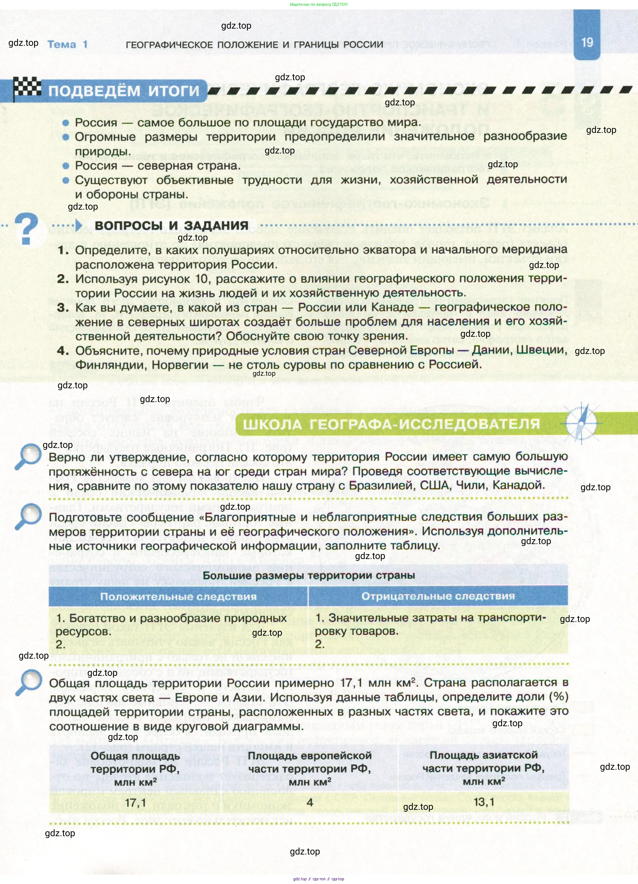 География, 8 класс Учебник, авторы: Пятунин Владимир Борисович, Таможняя Елена Александровна, издательство Просвещение, Москва, 2021, оранжевого цвета, страница 19