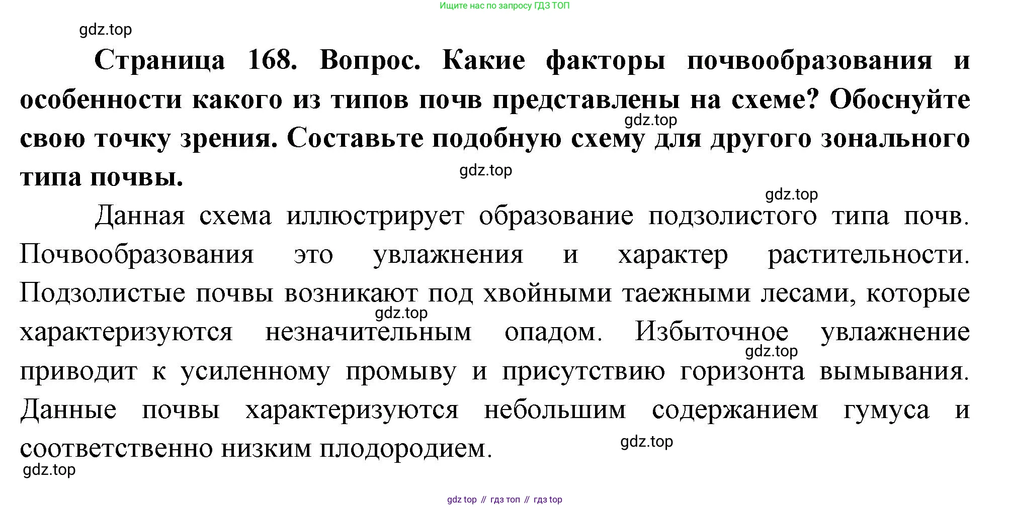 ГДЗ География, 8 класс Учебник, авторы: Пятунин Владимир Борисович, Таможняя Елена Александровна, издательство Просвещение, Москва, 2021, оранжевого цвета, страница 168, номер 2, Решение