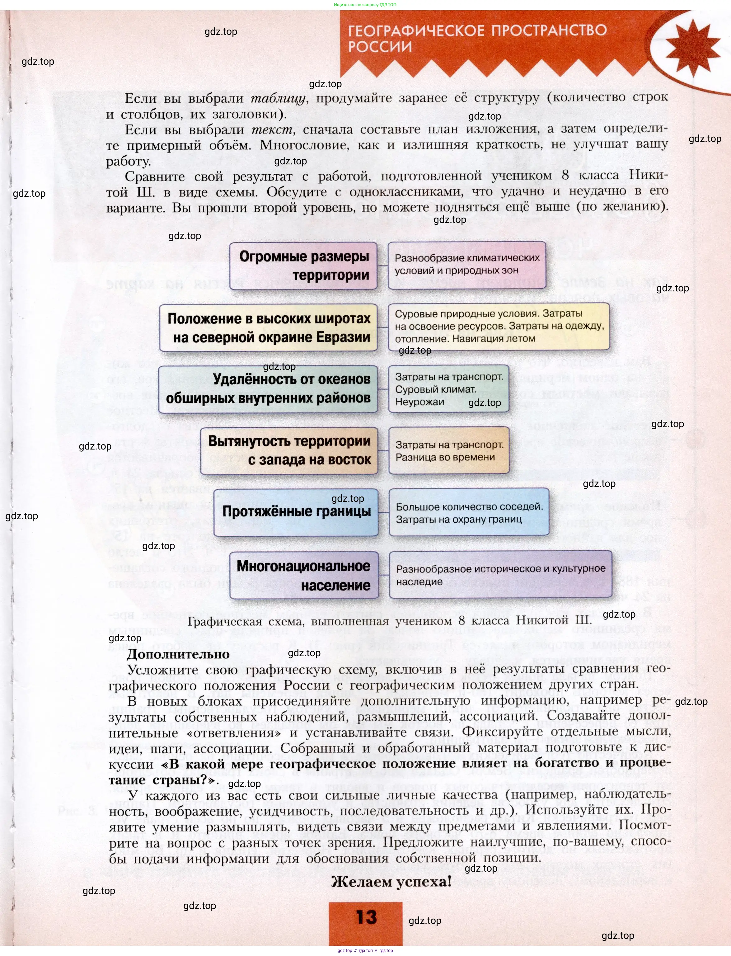 География, 8 класс Учебник, авторы: Алексеев Александр Иванович, Николина Вера Викторовна, Липкина Елена Карловна, Болысов Сергей Иванович, Кузнецова Галина Юрьевна, издательство Просвещение, Москва, 2023, жёлтого цвета, страница 13